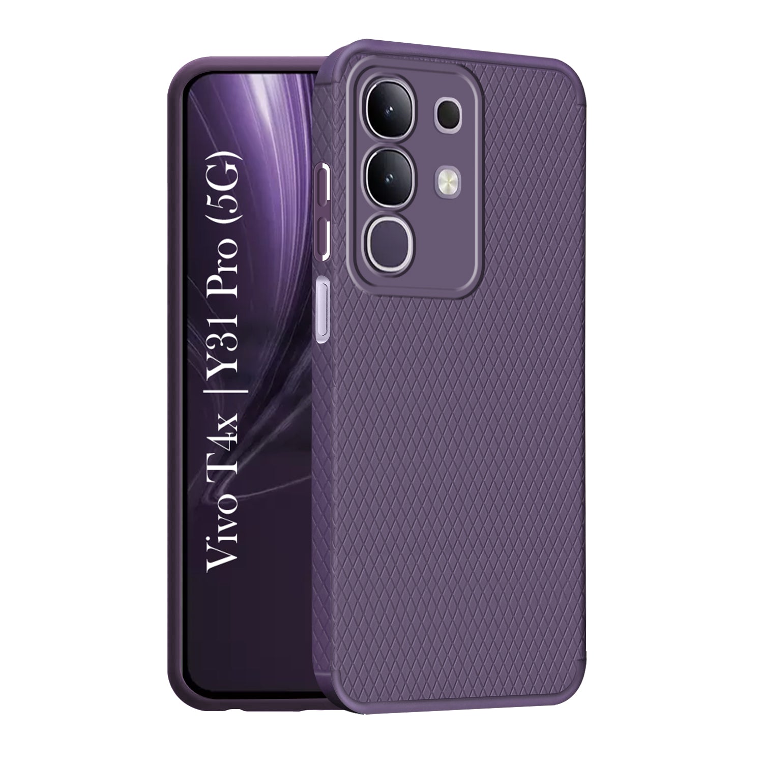 For Vivo T4x | Vivo Y31 Pro Back Cover Case (Liquid Silicone | Side Grip | Camera Protection)