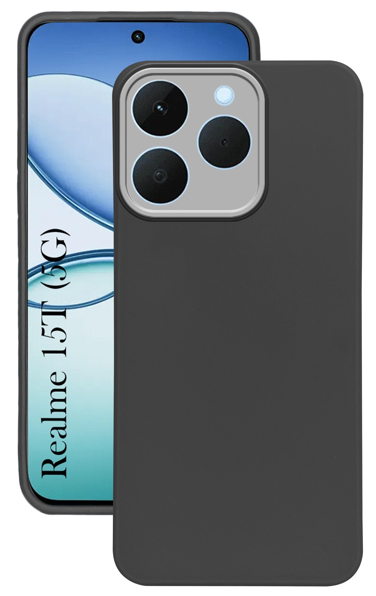 For Realme 15T Back Cover Case (Dual Color Matte Finish | Full Camera Protection | Sleek and Professional)