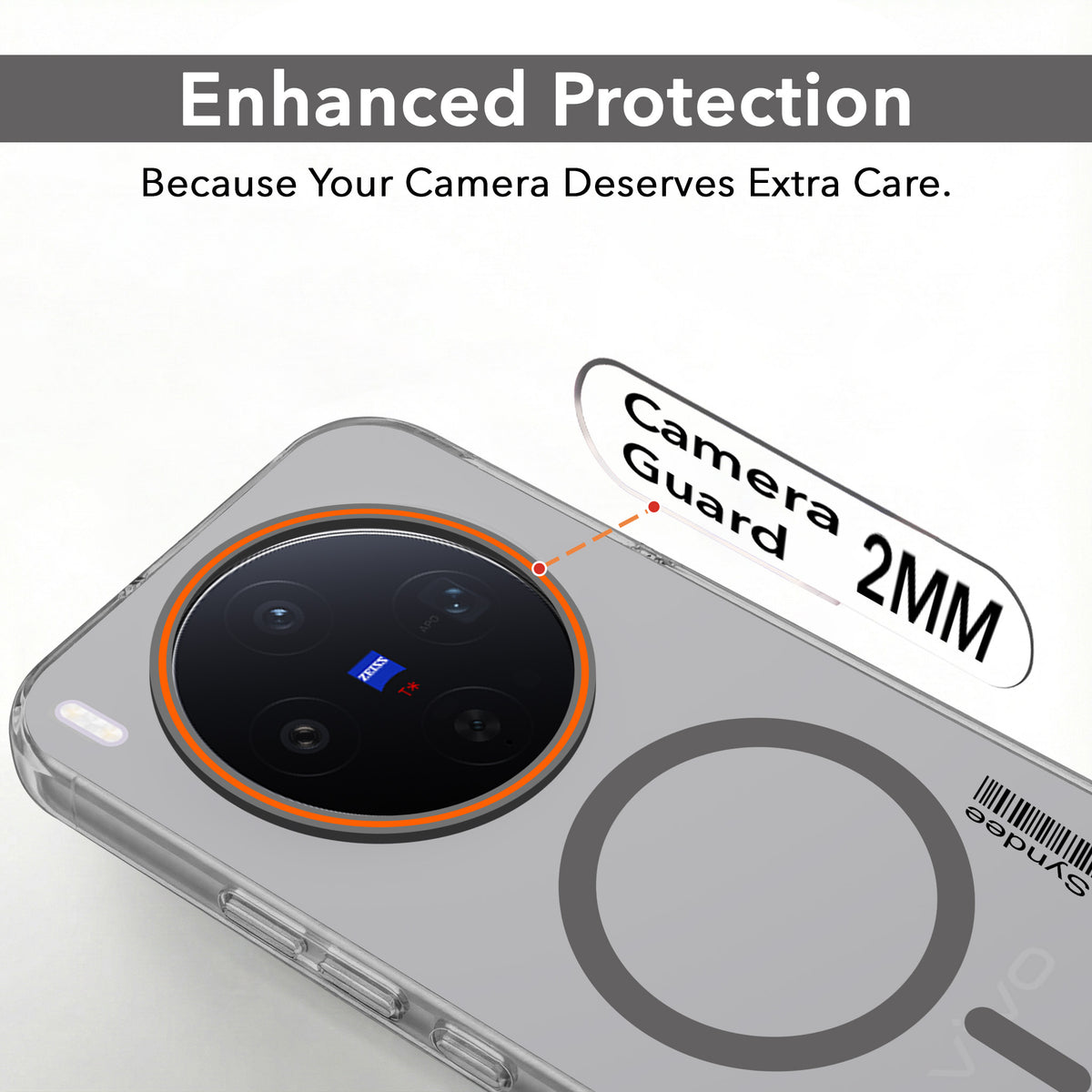 For Vivo X300 5G Back Cover Case (Soft Touch | Camera Bump Protection | MagSafe Compatible | Matte Finish)