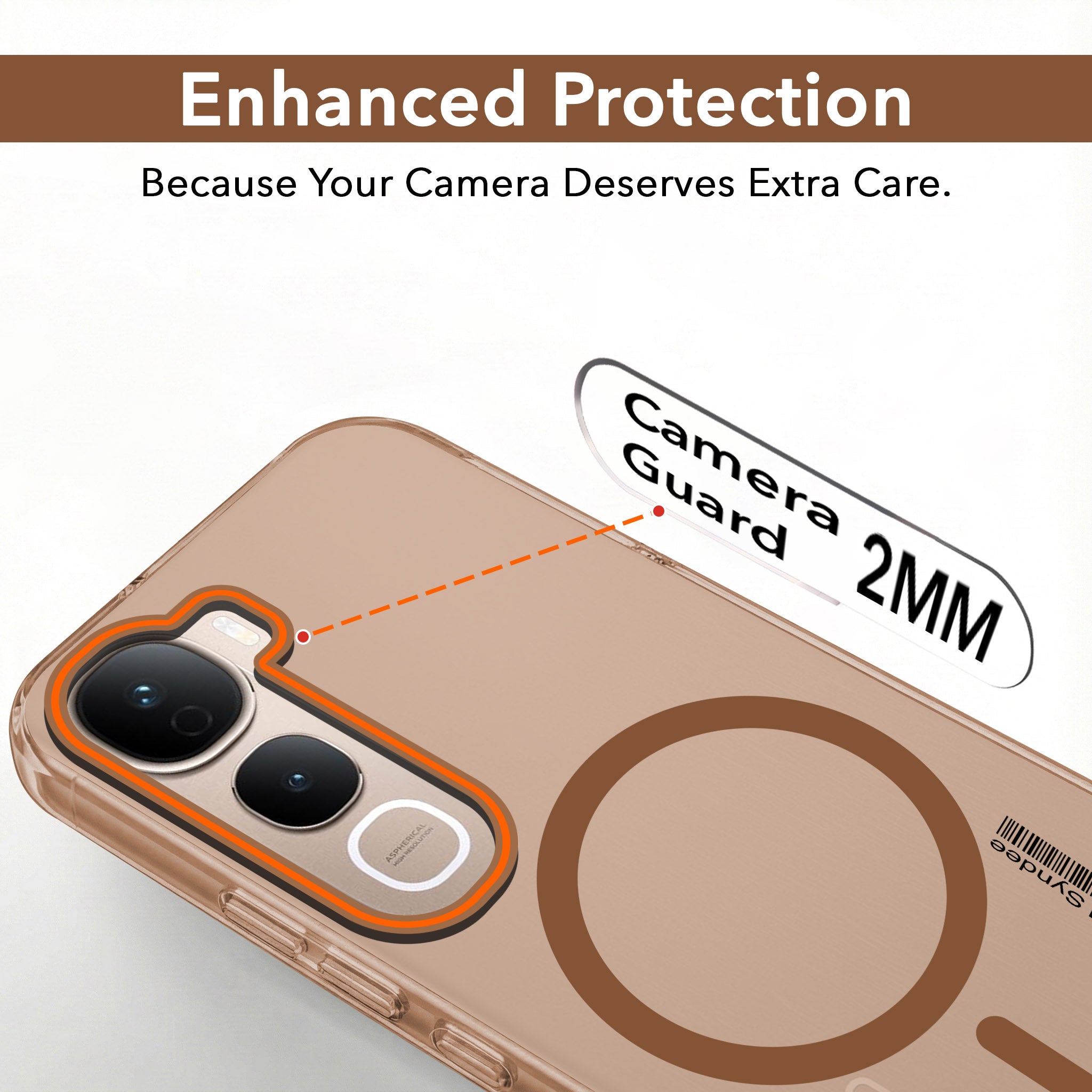 For Vivo Y400 Pro Back Cover Case (Soft Touch | Camera Bump Protection | MagSafe Compatible | Matte Finish)