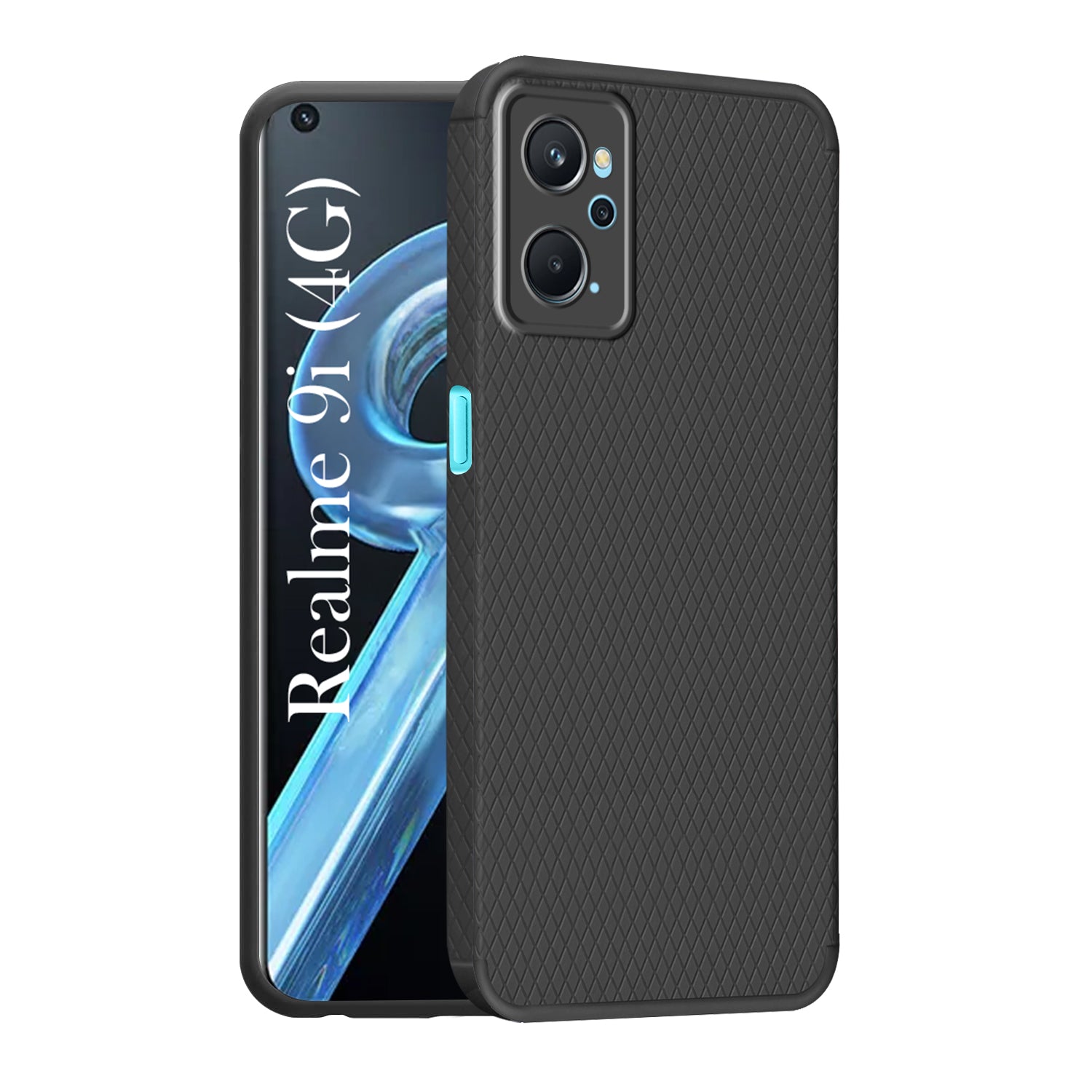 For Realme 9i Back Cover Case (Liquid Silicone | Side Grip | Camera Protection)