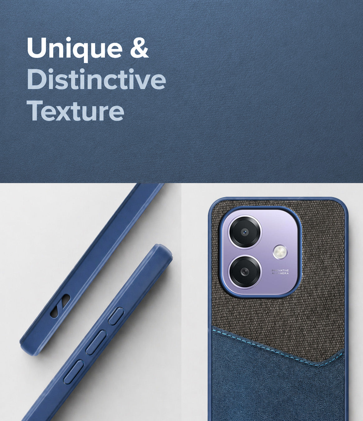 For Oppo A3X (4G/5G) | Oppo A3 5G Back Cover Case (Dual PU Leather Stitch | Professional Minimalist | Soft and Flexible)