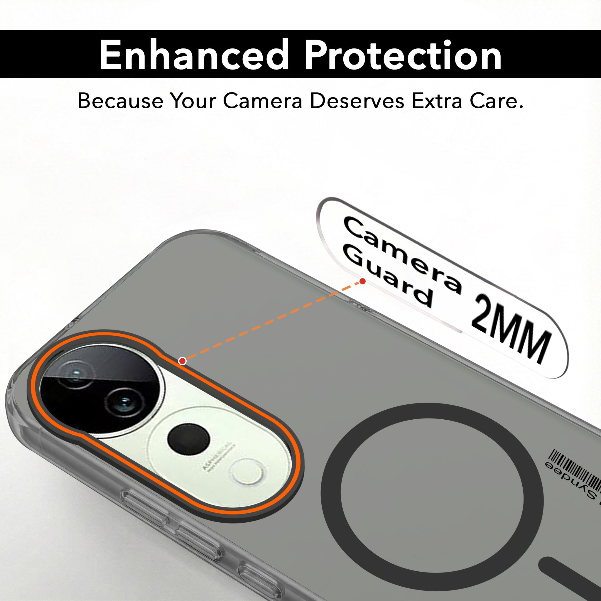 For Vivo T3 Ultra Back Cover Case (Soft Touch | Camera Bump Protection | MagSafe Compatible | Matte Finish)
