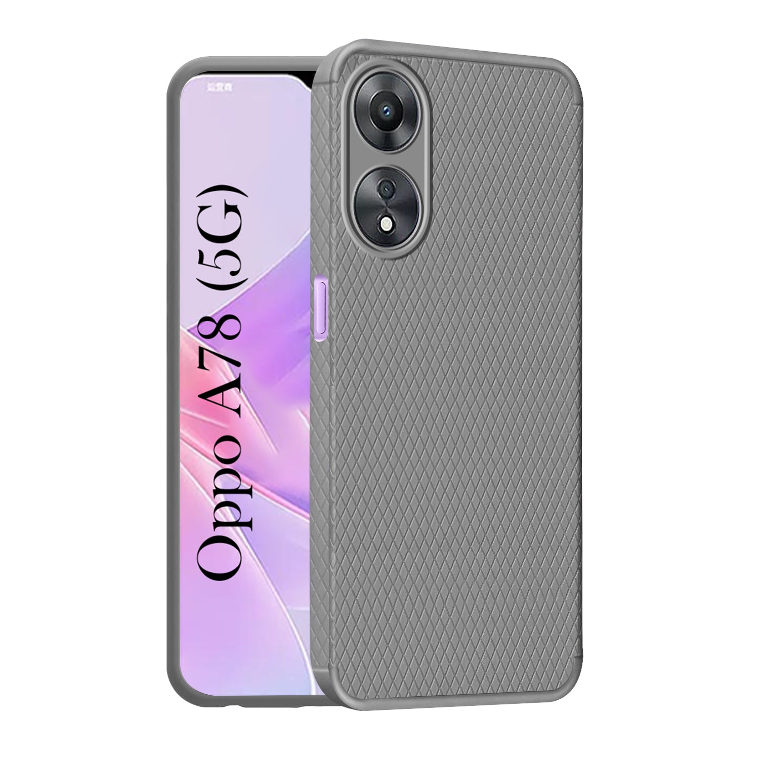 For Oppo A78 5G Back Cover Case (Liquid Silicone | Side Grip | Camera Protection)