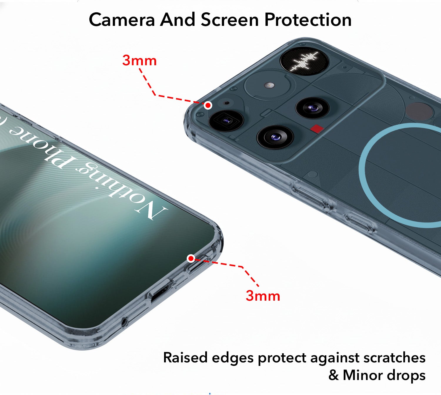 For Nothing Phone 3 Back Cover Case Silicone (Slim Paper Thin | Camera Protection Bump | Minimalist Professional | Soft Flexible)