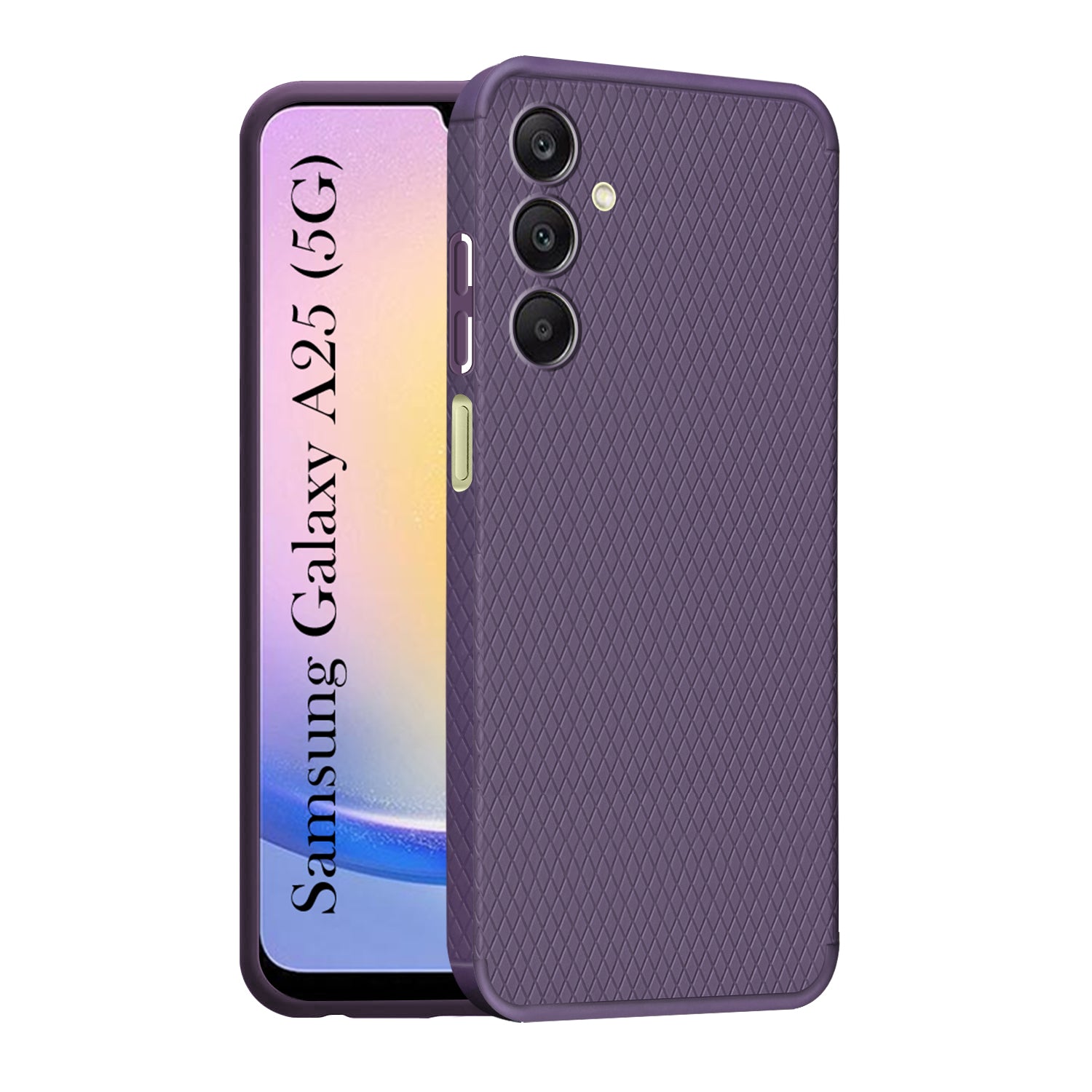For Samsung Galaxy A25 5G  Back Cover Case (Liquid Silicone | Side Grip | Camera Protection)