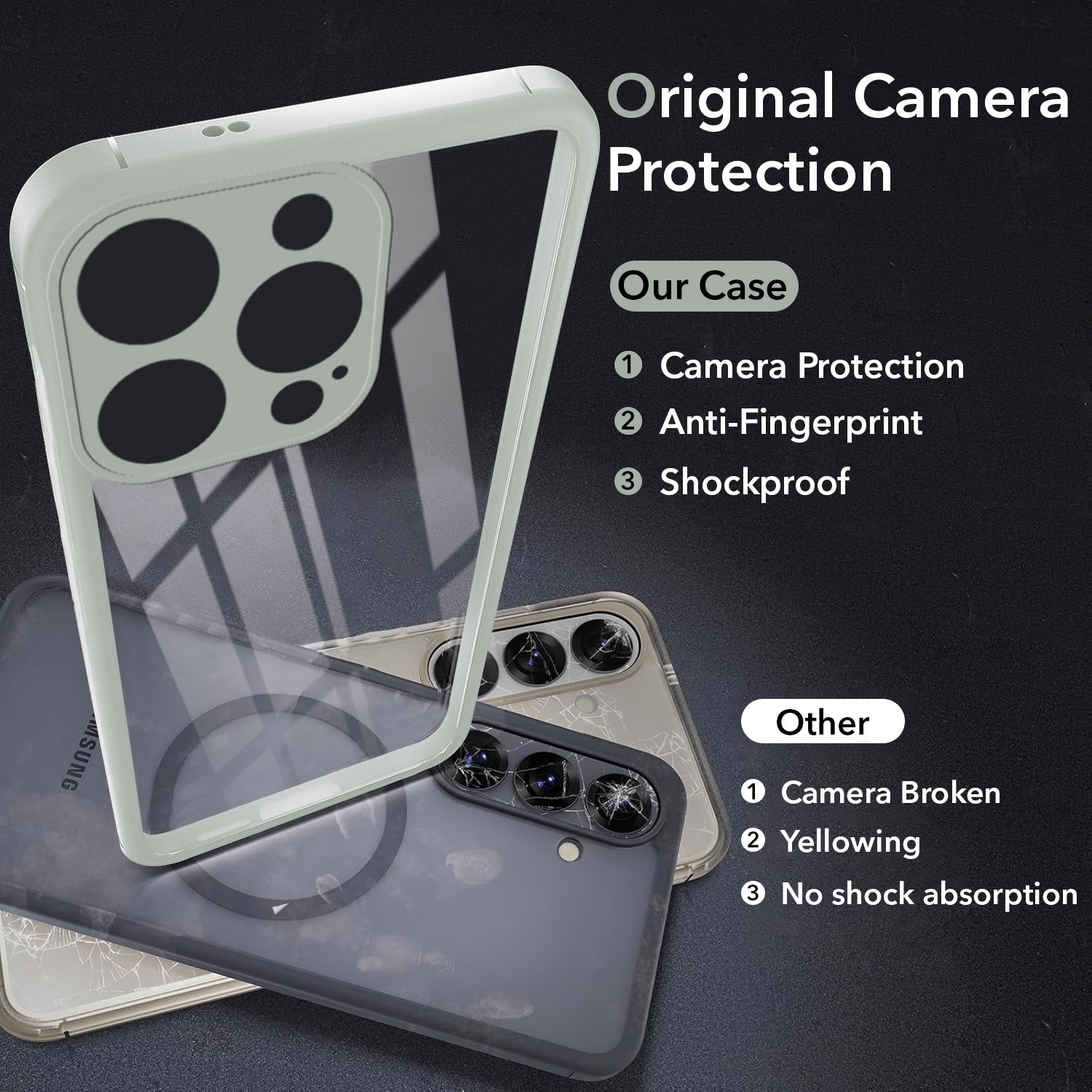 For Apple iPhone 14 Pro Back Cover Case Ultra-Hybrid (Lifetime Anti Yellow | Anti Scratch | Crystal Clear Shockproof)