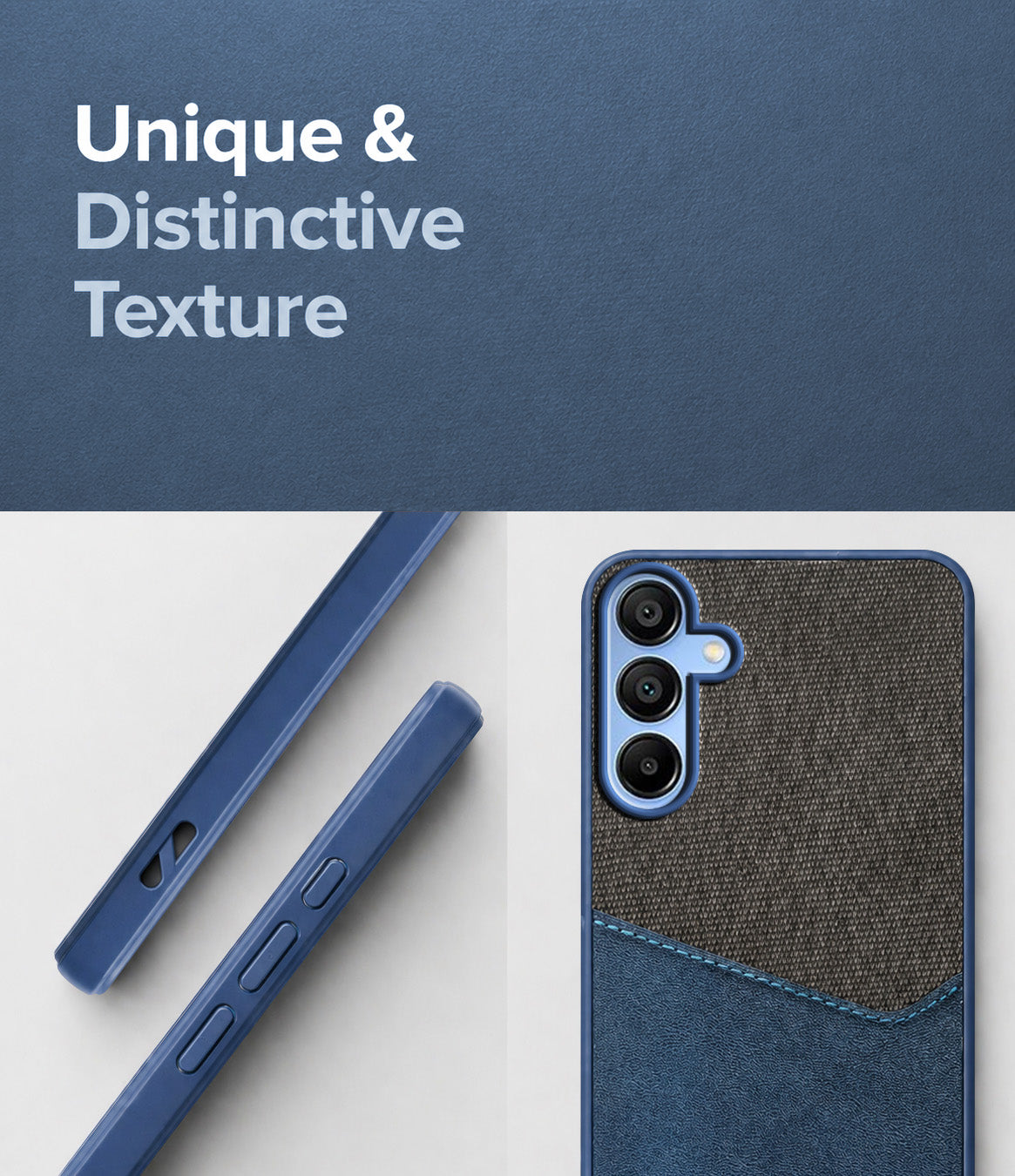 For Samsung Galaxy A15 5G Back Cover Case (Dual PU Leather Stitch | Professional Minimalist | Soft and Flexible)
