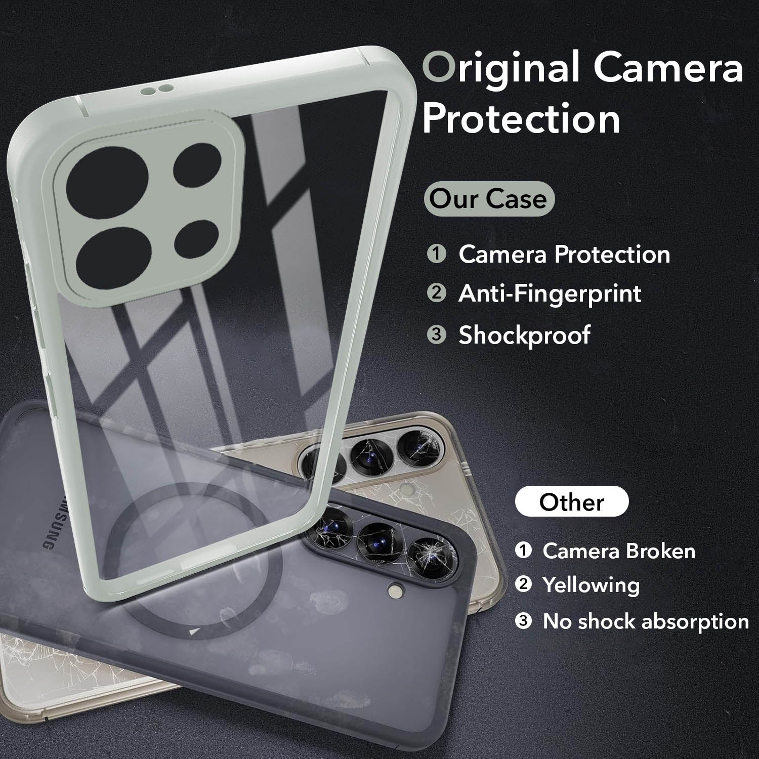 For Oppo K13 Back Cover Case (Lifetime Anti Yellow | Anti Scratch | Crystal Clear Shockproof)