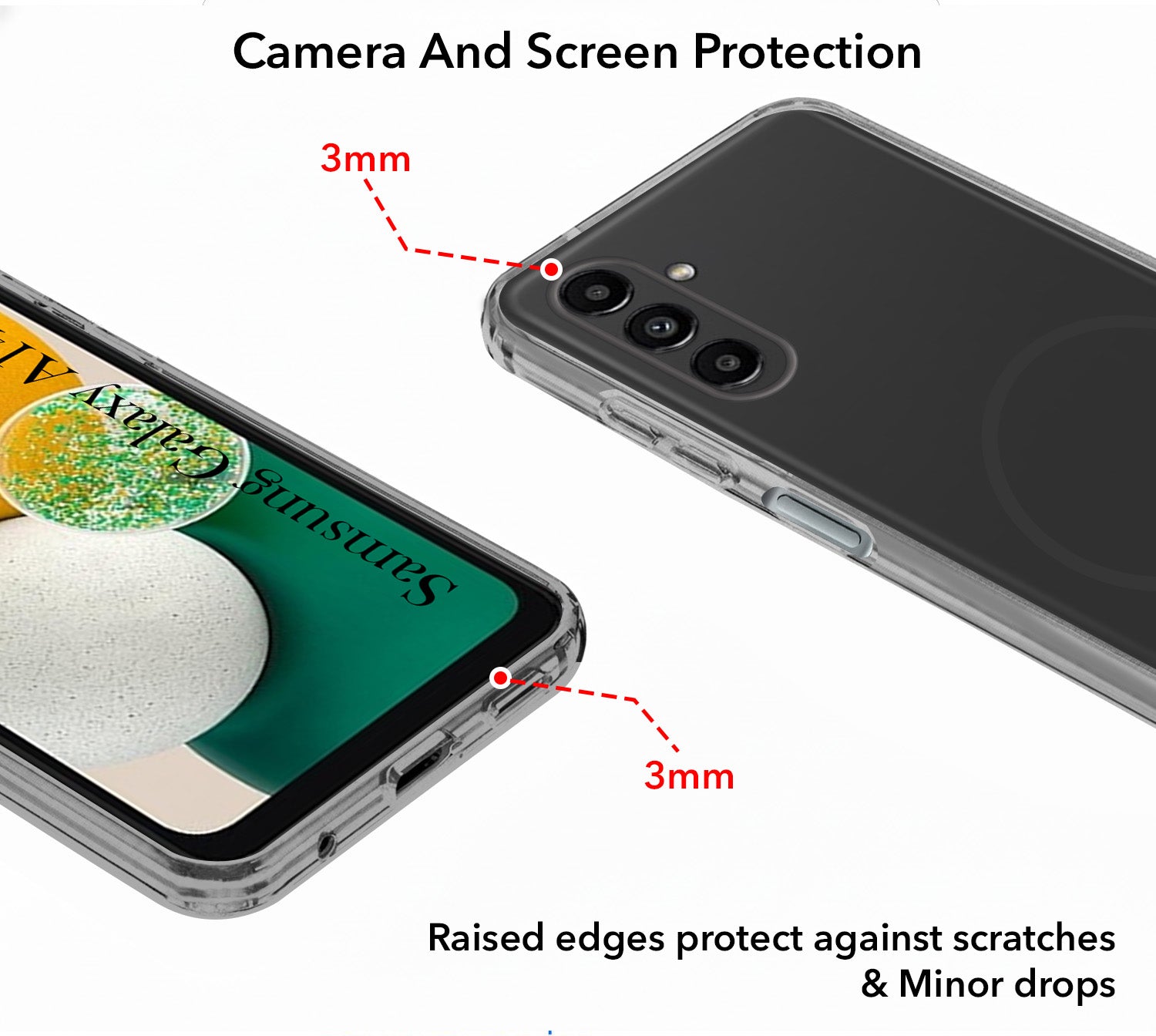 for Samsung Galaxy A14 4G | 5G Back Cover Case Silicone (Slim Paper Thin | Camera Protection Bump | Minimalist Professional | Soft Flexible)