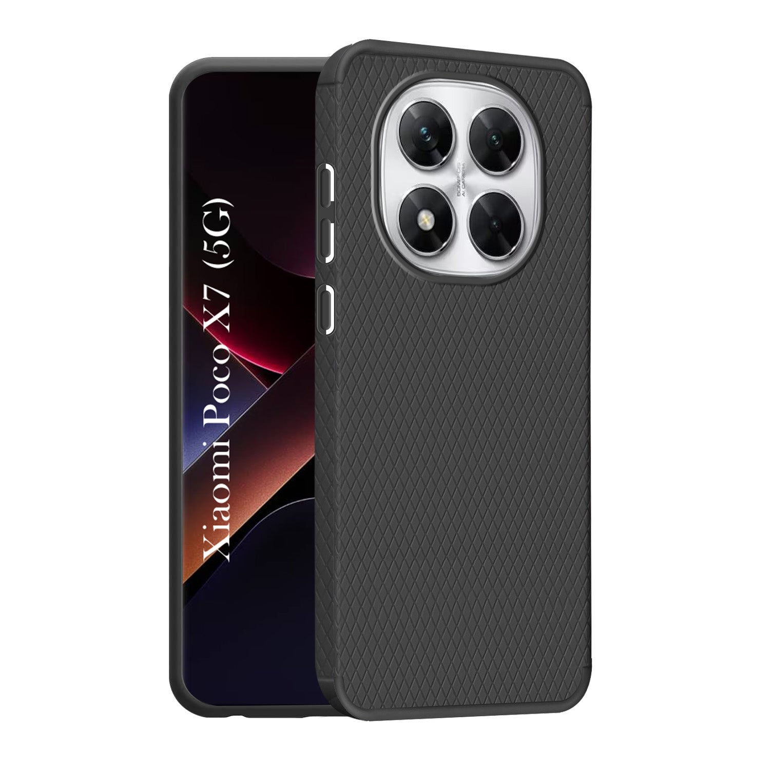 For Xiaomi Poco X7  Back Cover Case (Liquid Silicone | Side Grip | Camera Protection)