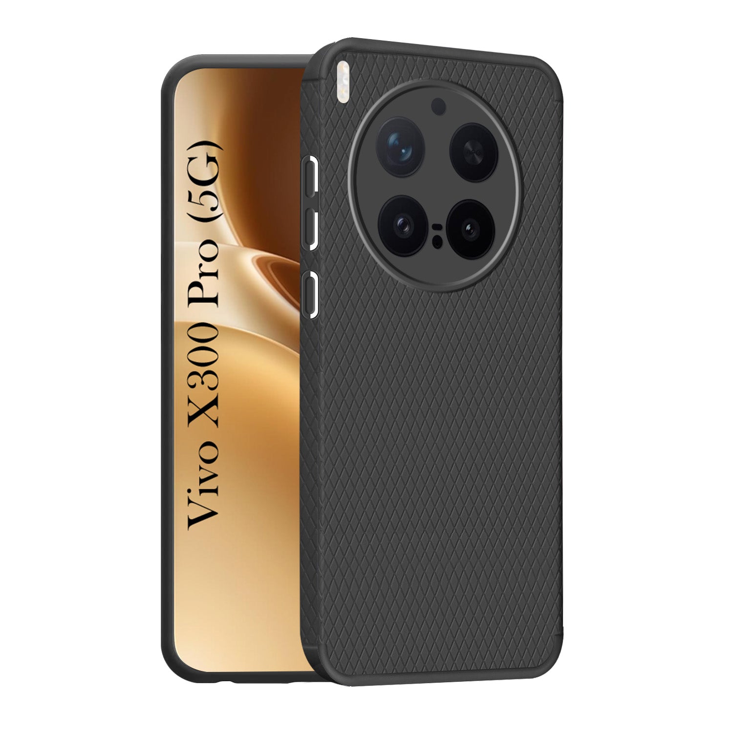 For Vivo X300 Pro Back Cover Case Liquid Silicone (Camera Protection | Side Grip Texture | Soft and Flexible)