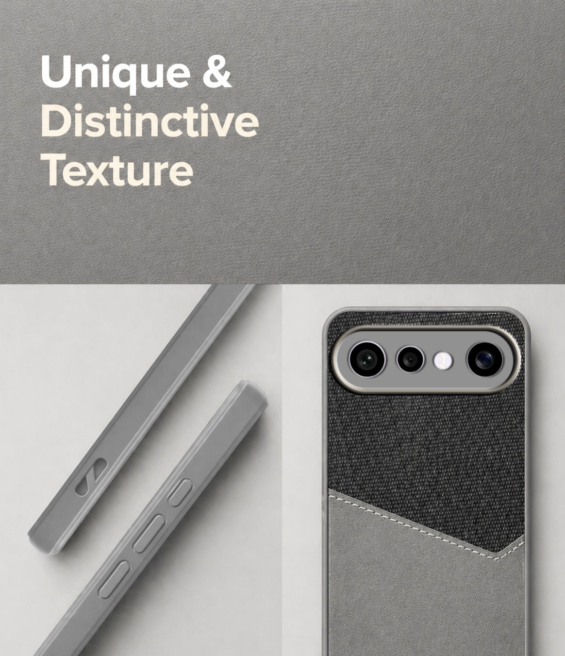 For Vivo X300 FE Back Cover Case (Dual PU Leather Stitch | Professional Minimalist | Soft and Flexible)