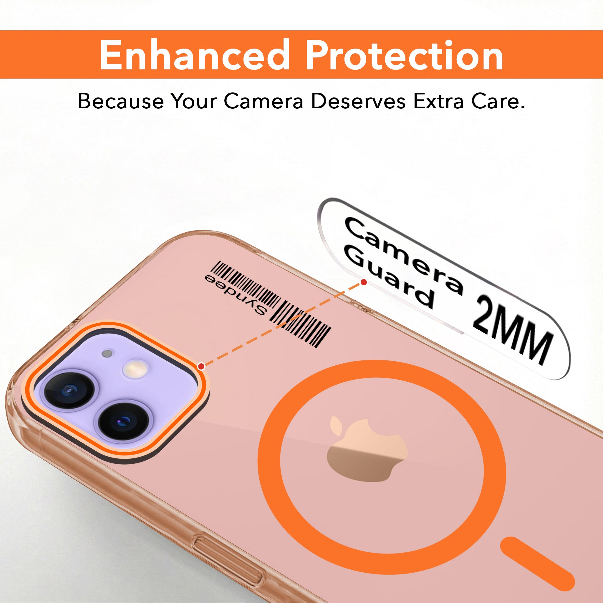 For Apple iPhone 12 Back Cover Case (Soft Touch | Camera Bump Protection | MagSafe Compatible | Matte Finish)