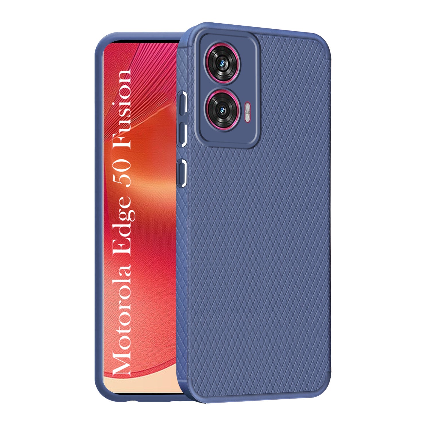 For Motorola Moto Edge 50 Fusion Back Cover Case (Liquid Silicone | Side Grip | Camera Protection)