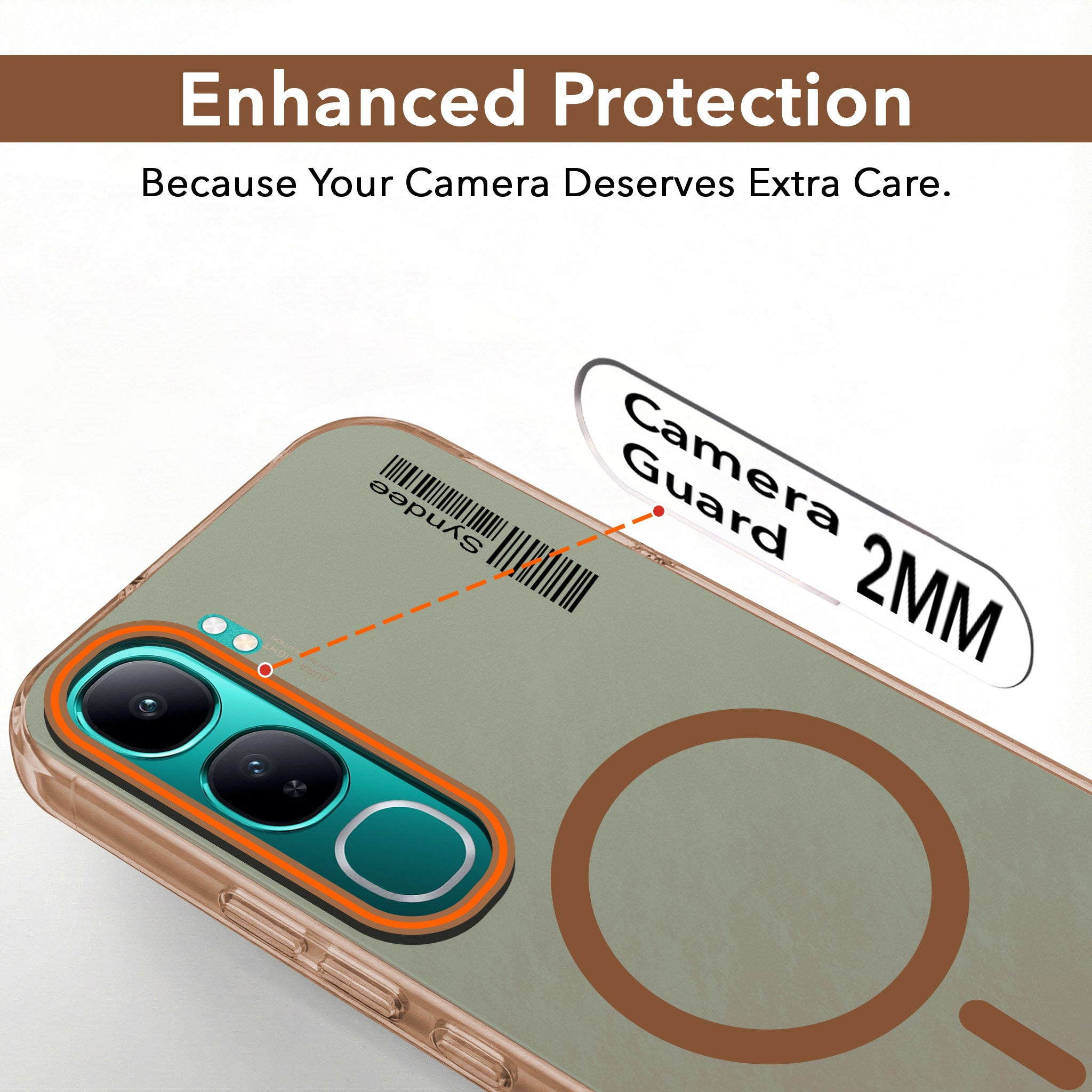 For Vivo Y300 Back Cover Case (Soft Touch | Camera Bump Protection | MagSafe Compatible | Matte Finish)