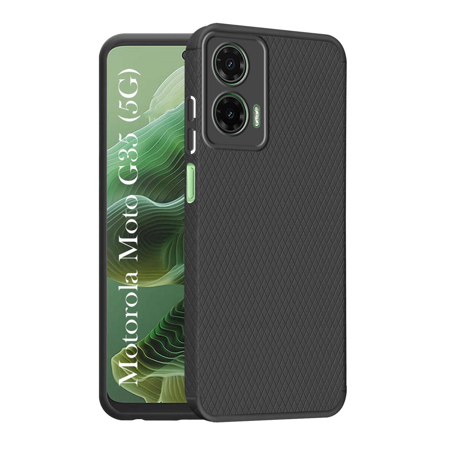 For Motorola Moto G35 5G Back Cover Case (Liquid Silicone | Side Grip | Camera Protection)