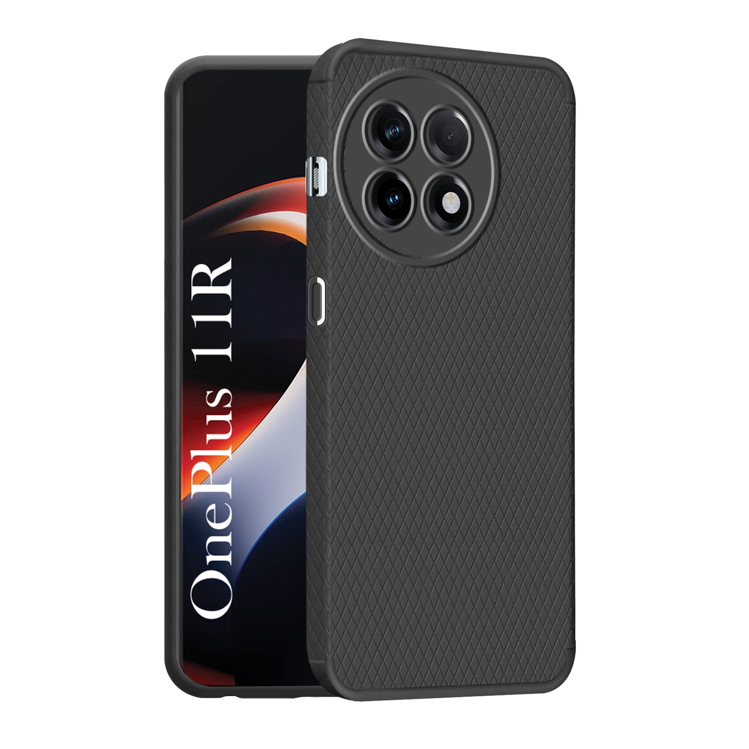 For OnePlus 11R Back Cover Case (Liquid Silicone | Side Grip | Camera Protection)