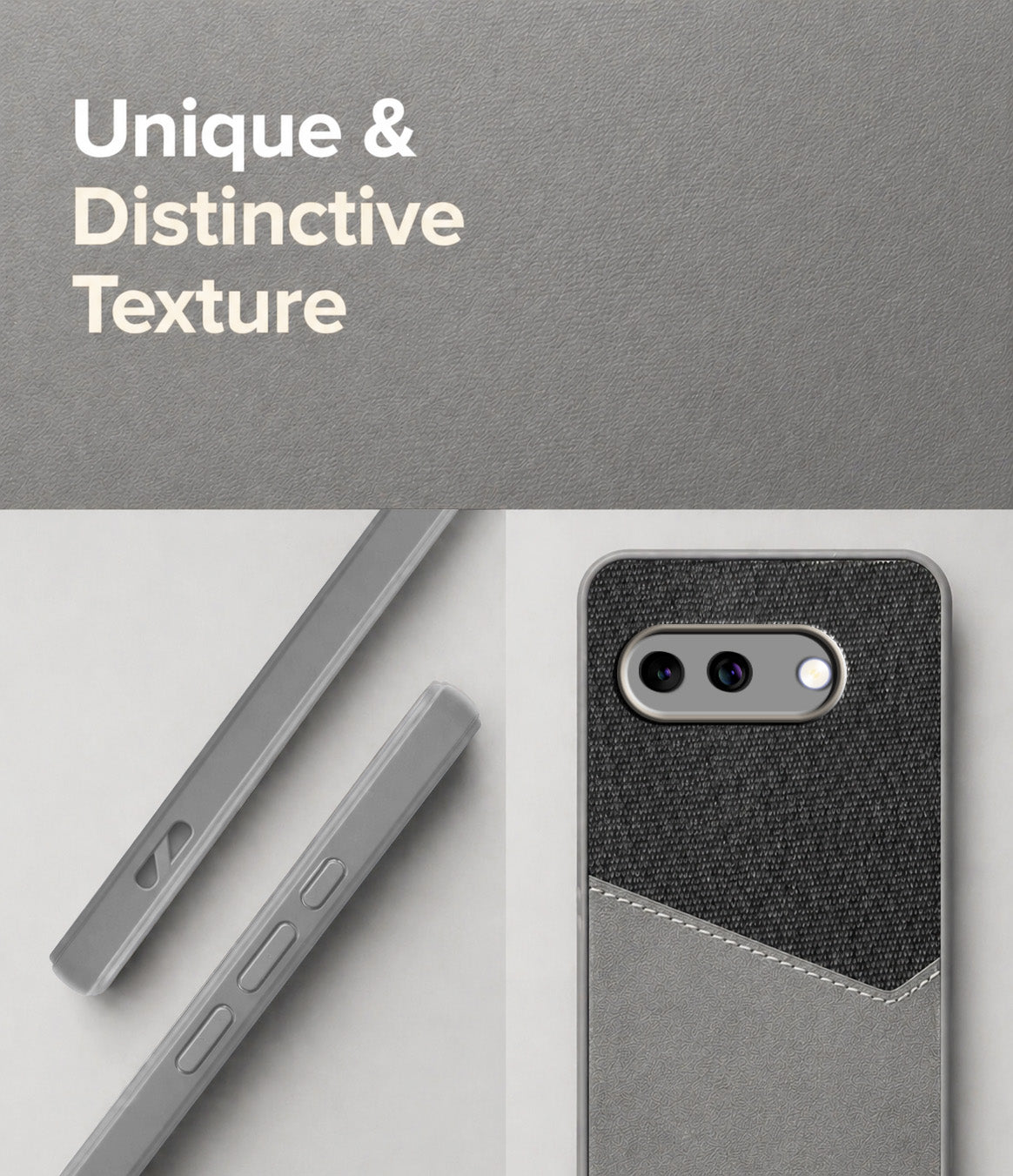 For Google Pixel 9A Back Cover Case (Dual PU Leather Stitch | Professional Minimalist | Soft and Flexible)