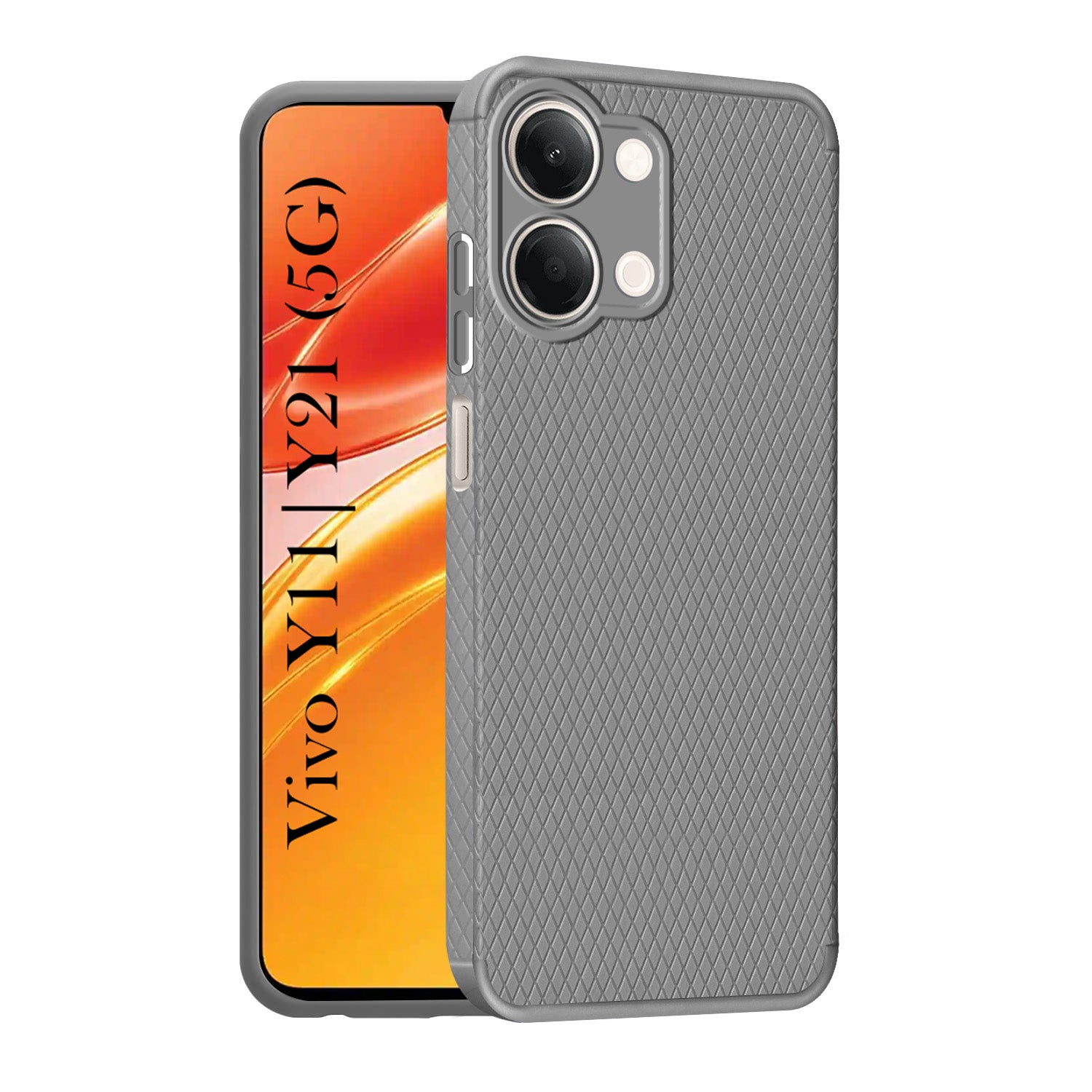 For Vivo Y11 | Vivo Y21 5G Back Cover Case Liquid Silicone (Camera Protection | Side Grip Texture | Soft and Flexible)