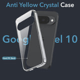 For Google Pixel 10 Back Cover Case (Sleek Hard Crystal | Shockproof and Camera Protection)