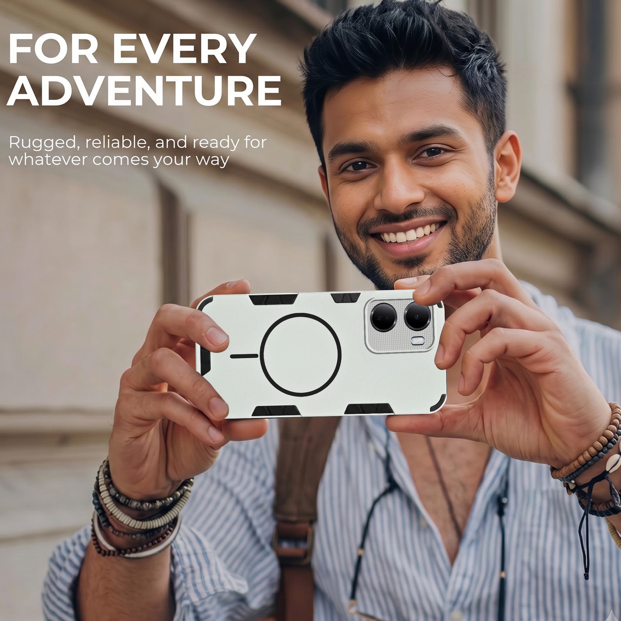 For Redmi 15A 5G Back Cover Case (Slim Hybrid Armor | Shockproof Camera Protection | Rugged Dual Layer)