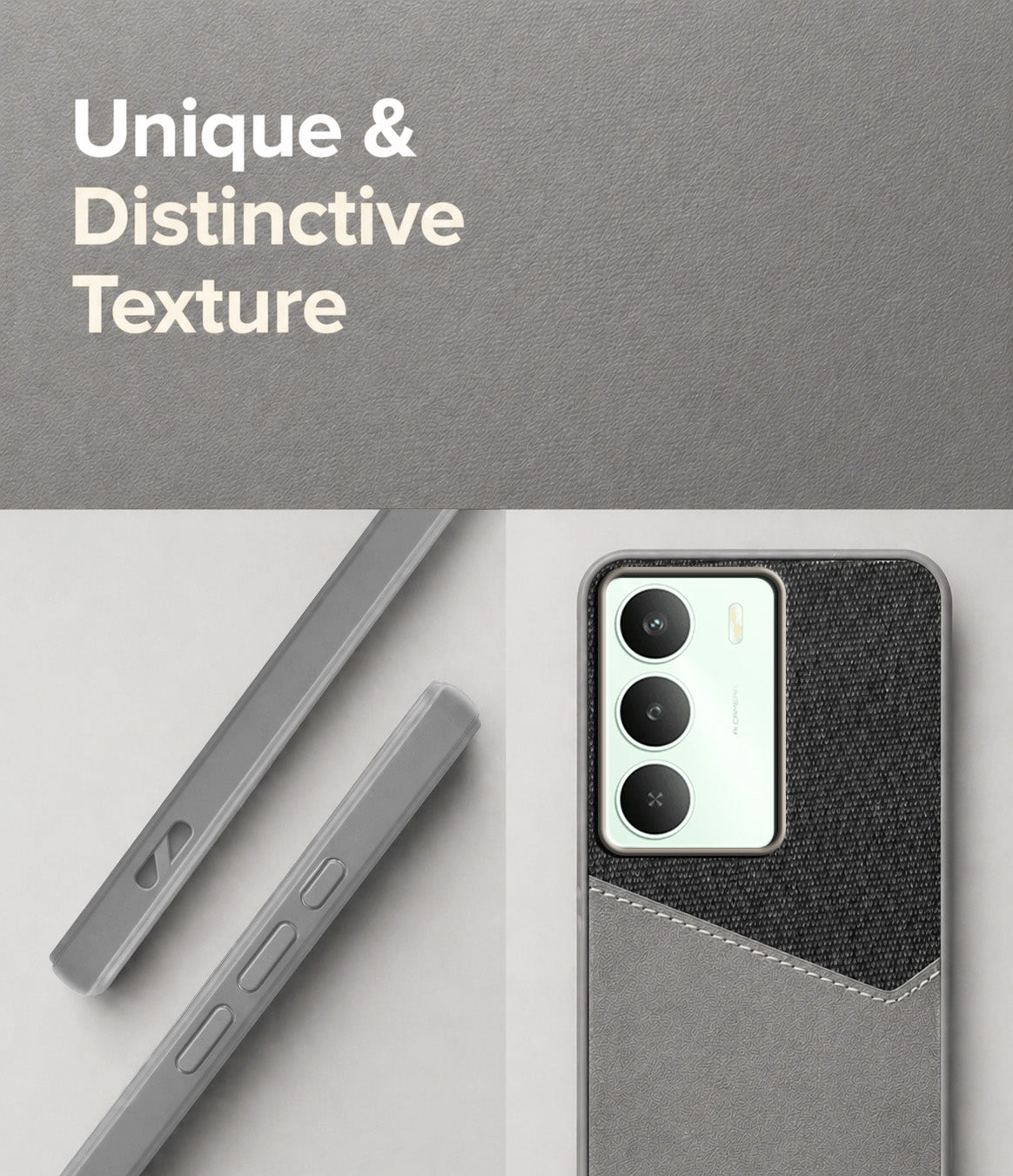 For Realme C73 Back Cover Case (Dual PU Leather Stitch | Professional Minimalist | Soft and Flexible)
