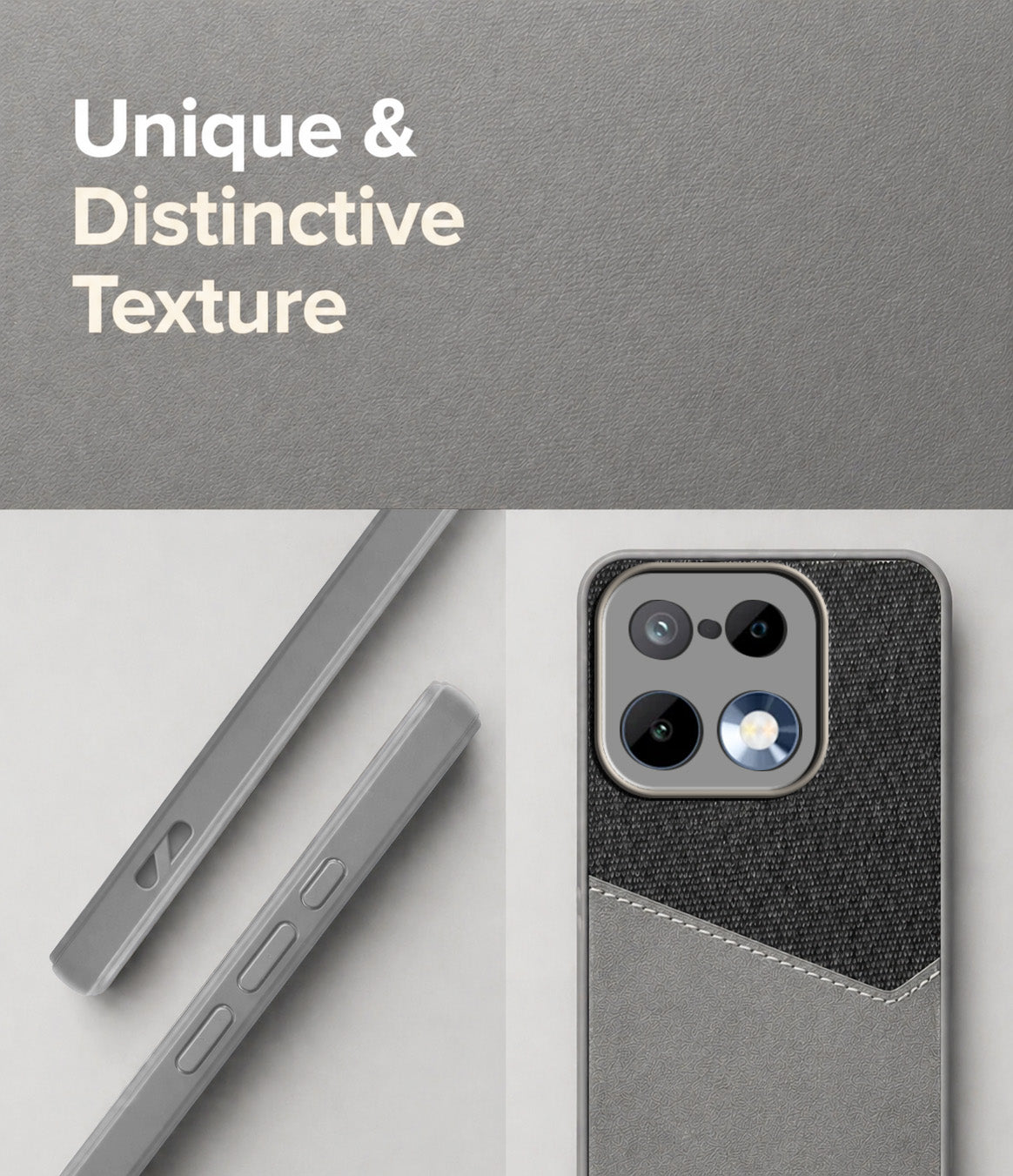 For Realme 16 Pro Back Cover Case (Dual PU Leather Stitch | Professional Minimalist | Soft and Flexible)