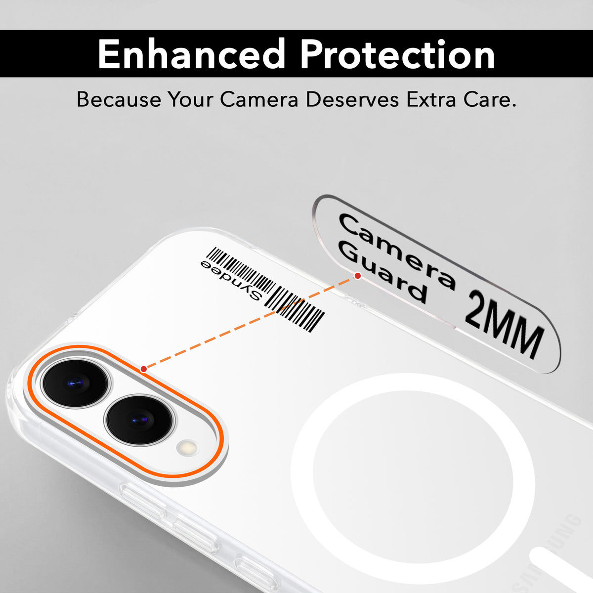 For Samsung Galaxy S25 Edge Back Cover Case (Soft Touch | Camera Bump Protection | MagSafe Compatible | Matte Finish)