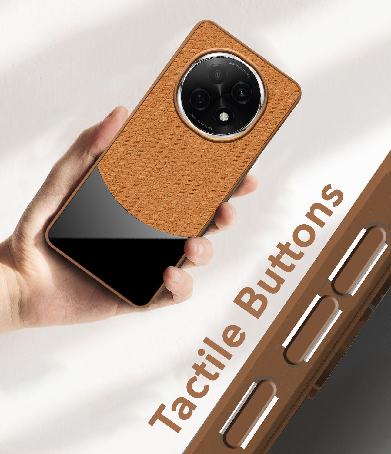 For Oppo F29 Pro Back Cover Case (Elegant PU Leather Finish | Premium Minimalist Professional | Camera Protection Bump)