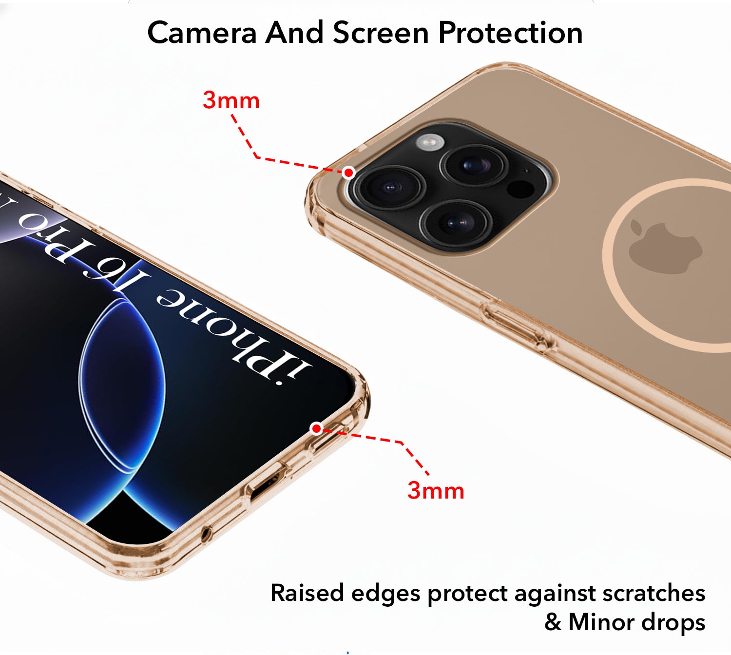 For Apple iPhone 16 Pro Max Back Cover Case Silicone (Slim Paper Thin | Camera Protection Bump | Minimalist Professional | Soft Flexible)