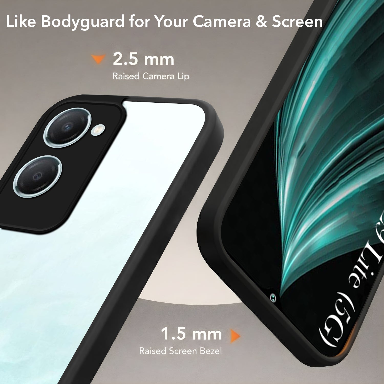 For Vivo iQOO Z9 Lite Back Cover Case (Built-in Stand | Lifetime Anti Yellow | Kickstand Shockproof | Camera Protection | MagSafe Compatible)