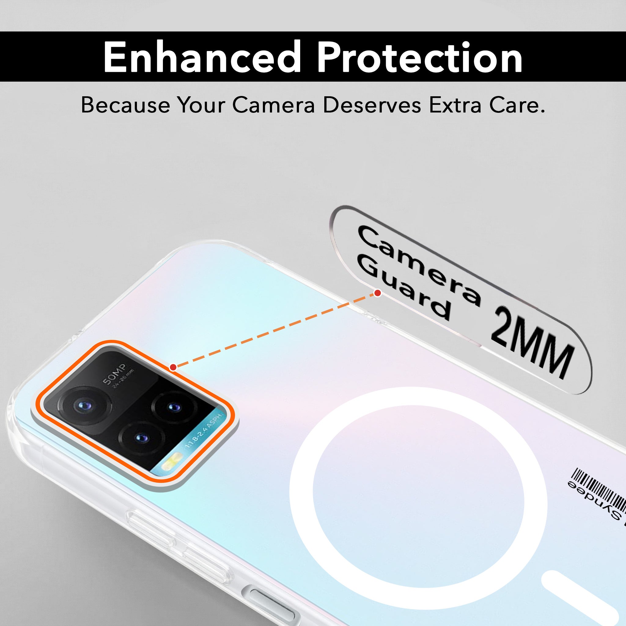 For Vivo Y33s Back Cover Case (Soft Touch | Camera Bump Protection | MagSafe Compatible | Matte Finish)
