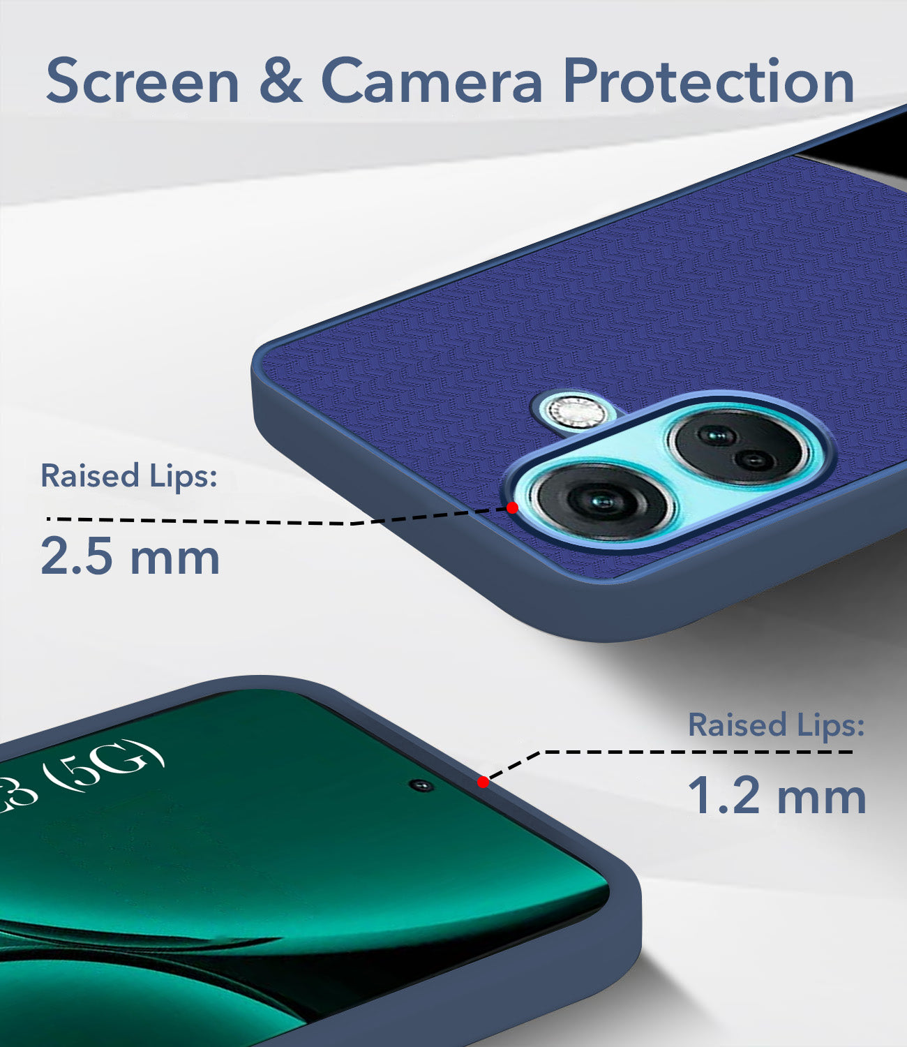For OnePlus Nord CE 3 Back Cover Case (Elegant PU Leather Finish | Premium Minimalist Professional | Camera Protection Bump)