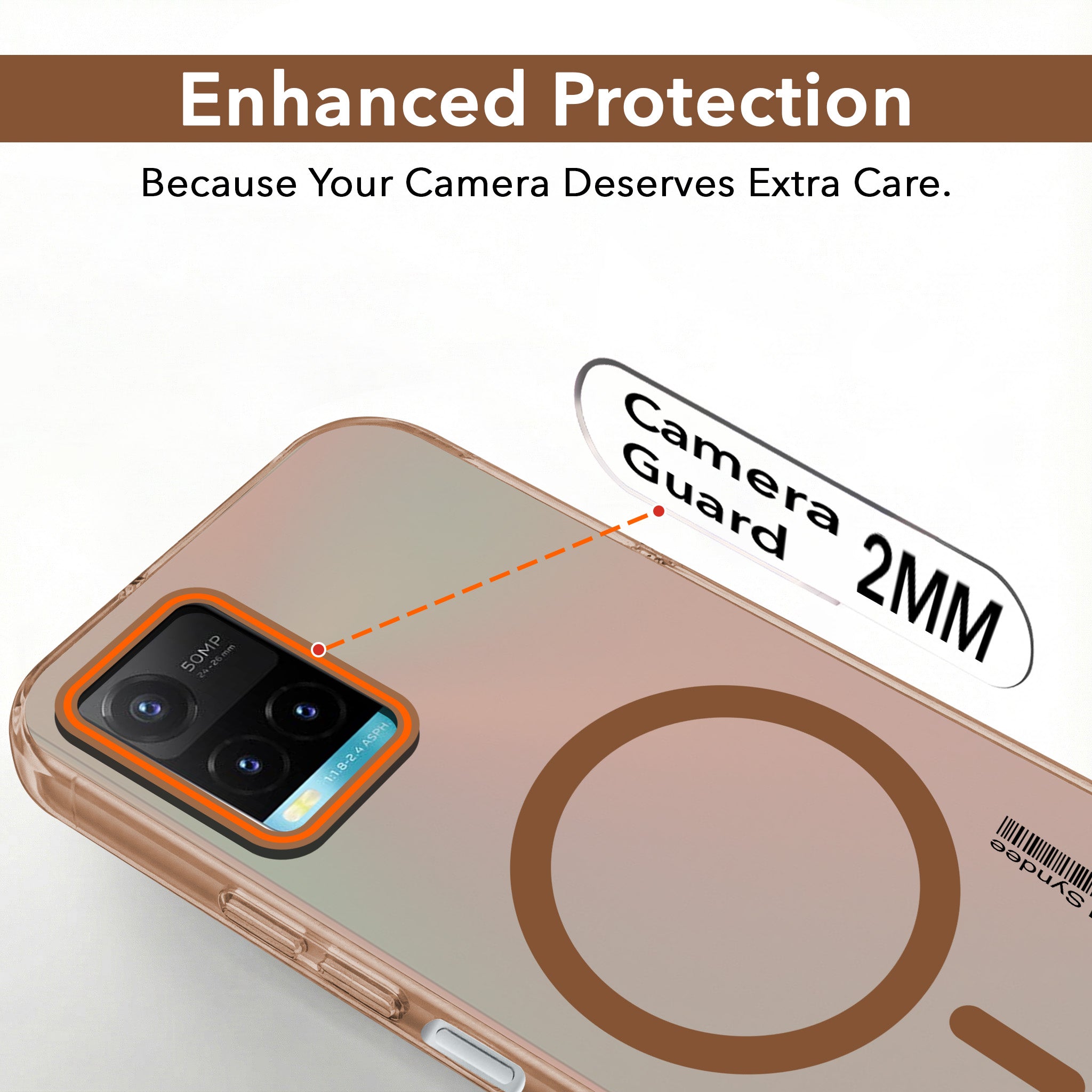 For Vivo Y33s Back Cover Case (Soft Touch | Camera Bump Protection | MagSafe Compatible | Matte Finish)