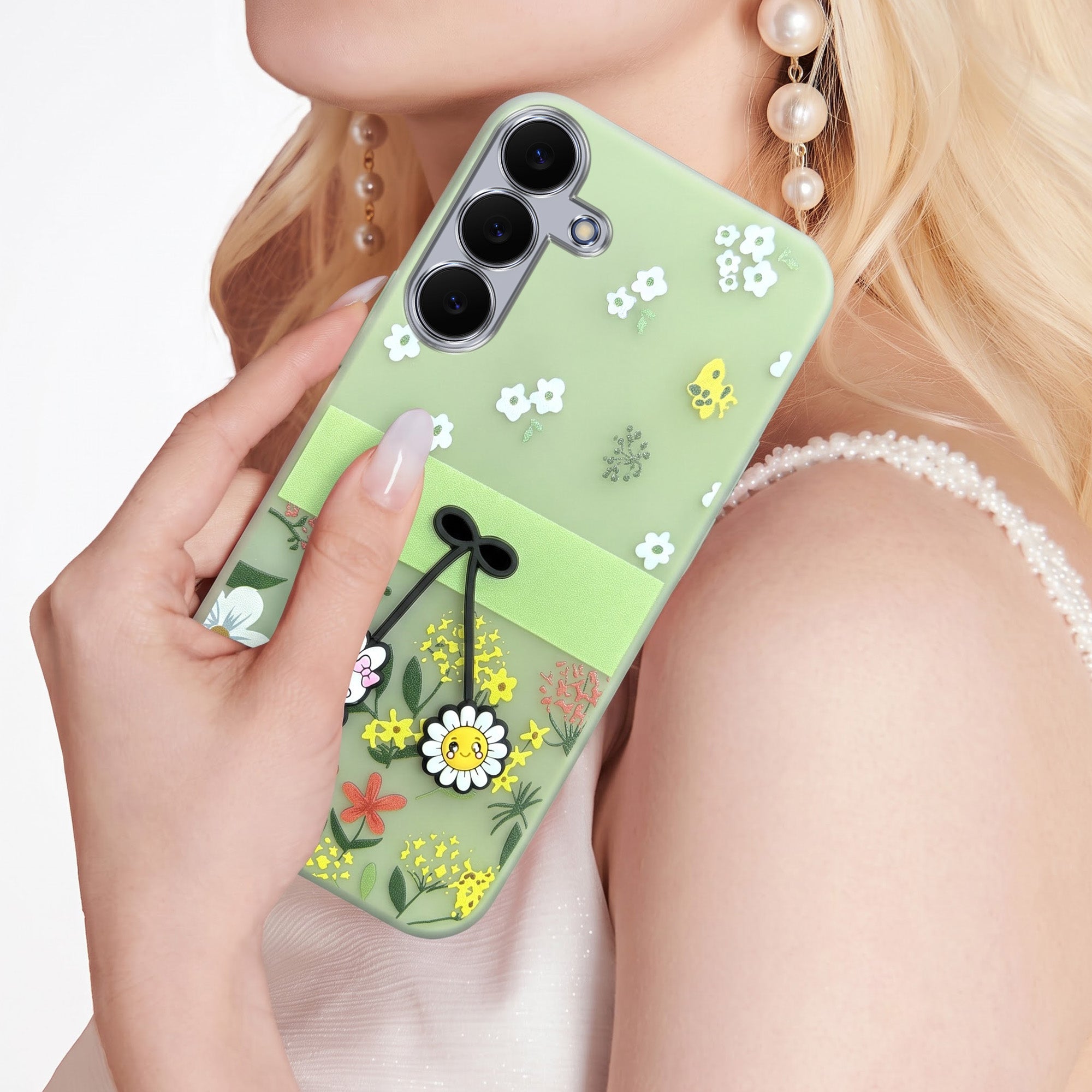 For Samsung Galaxy S25 FE Back Cover Case (3D Cute Cartoons | Hard Back Side Soft | Matte Premium Finish | HD Printing) (Copy) (Copy)