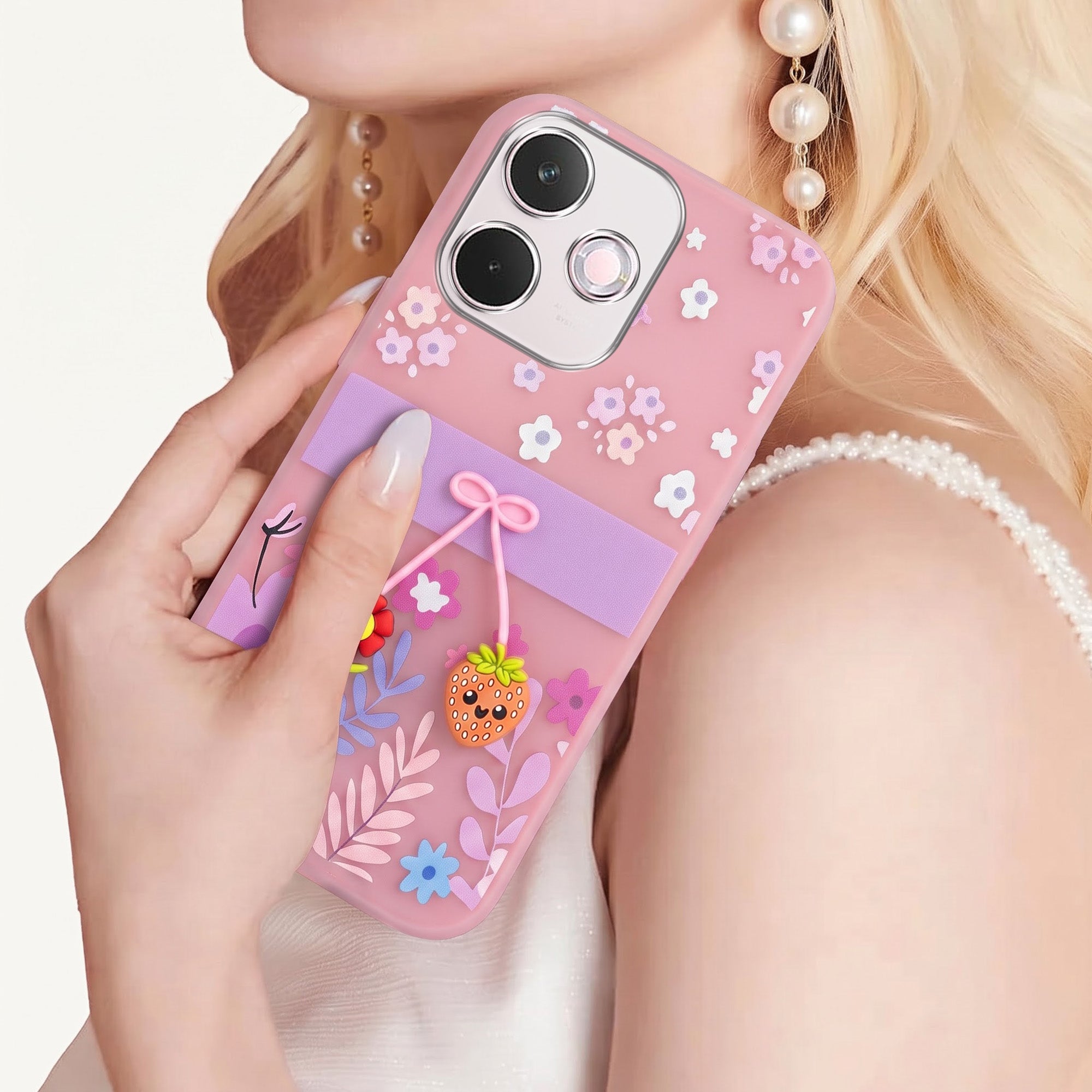 For Oppo A5 Pro Back Cover Case (3D Cute Cartoons | Hard Back Side Soft | Matte Premium Finish | HD Printing)