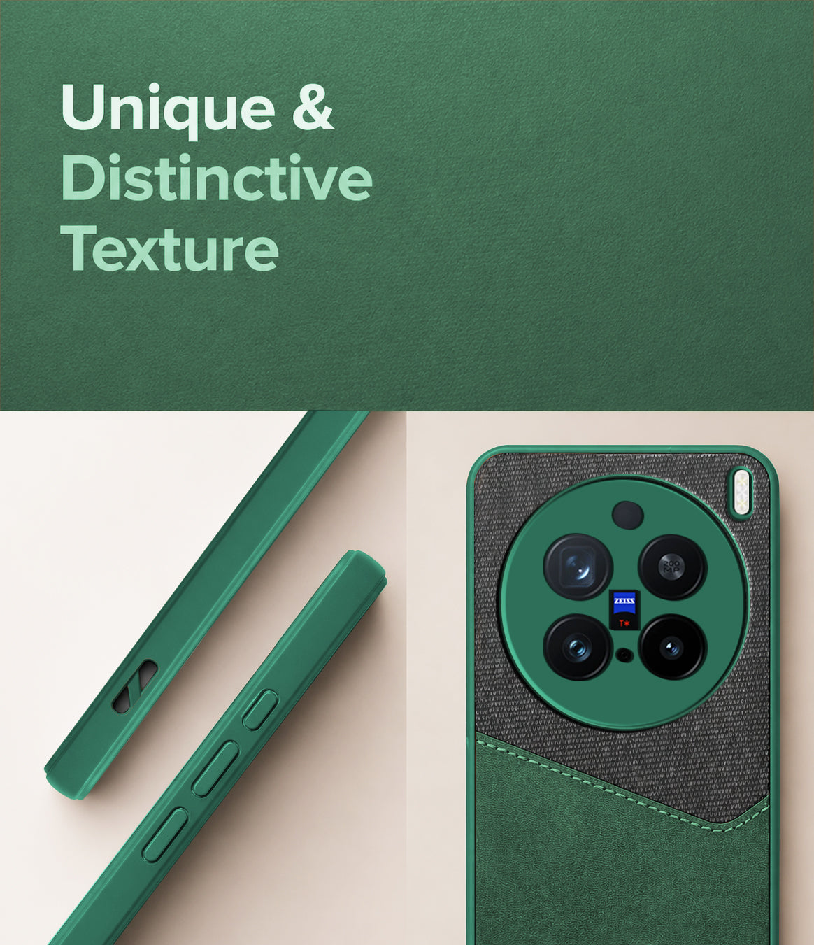 For Vivo X200 Pro Back Cover Case (Dual PU Leather Stitch | Professional Minimalist | Soft and Flexible)