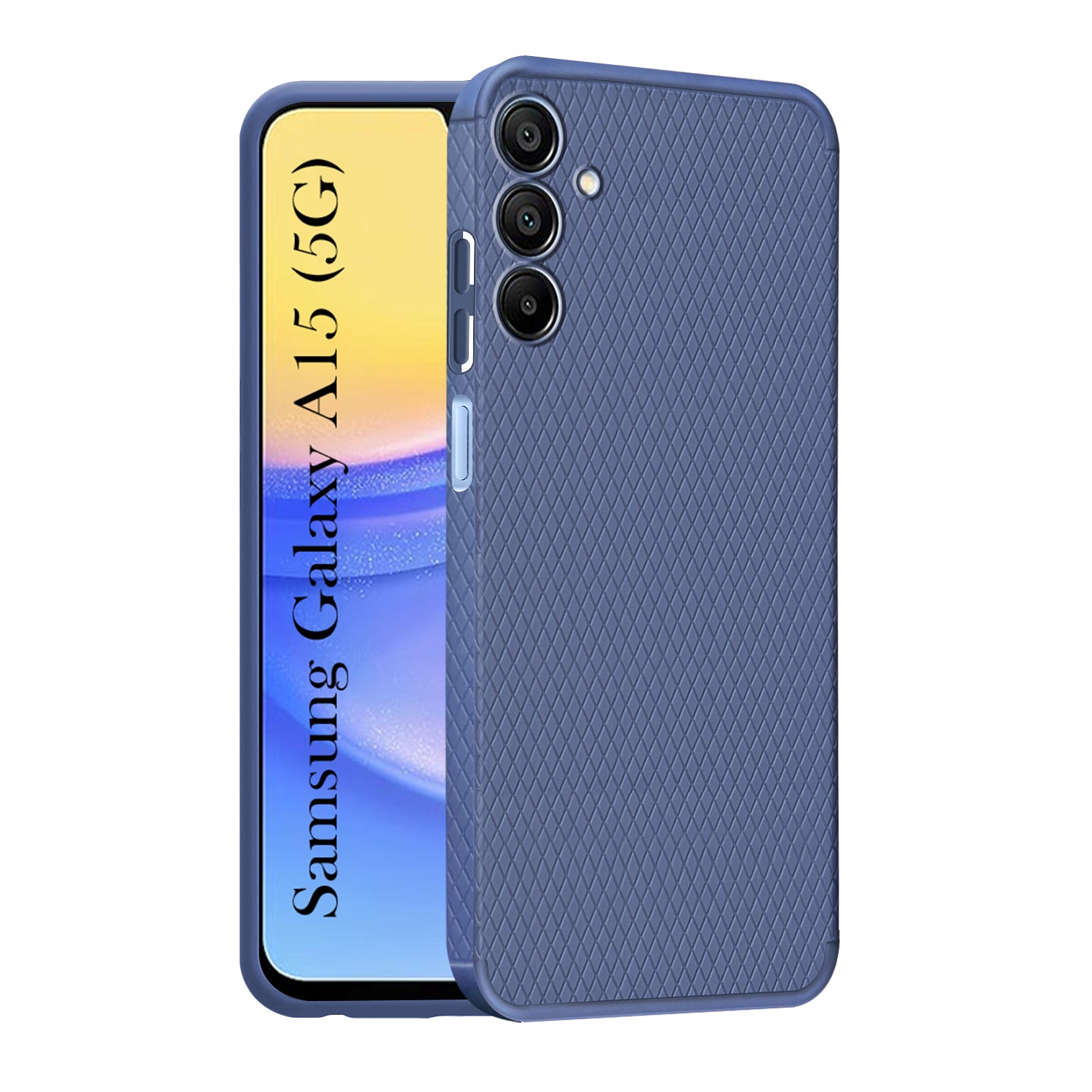 For Samsung Galaxy A15 5G  Back Cover Case (Liquid Silicone | Side Grip | Camera Protection)