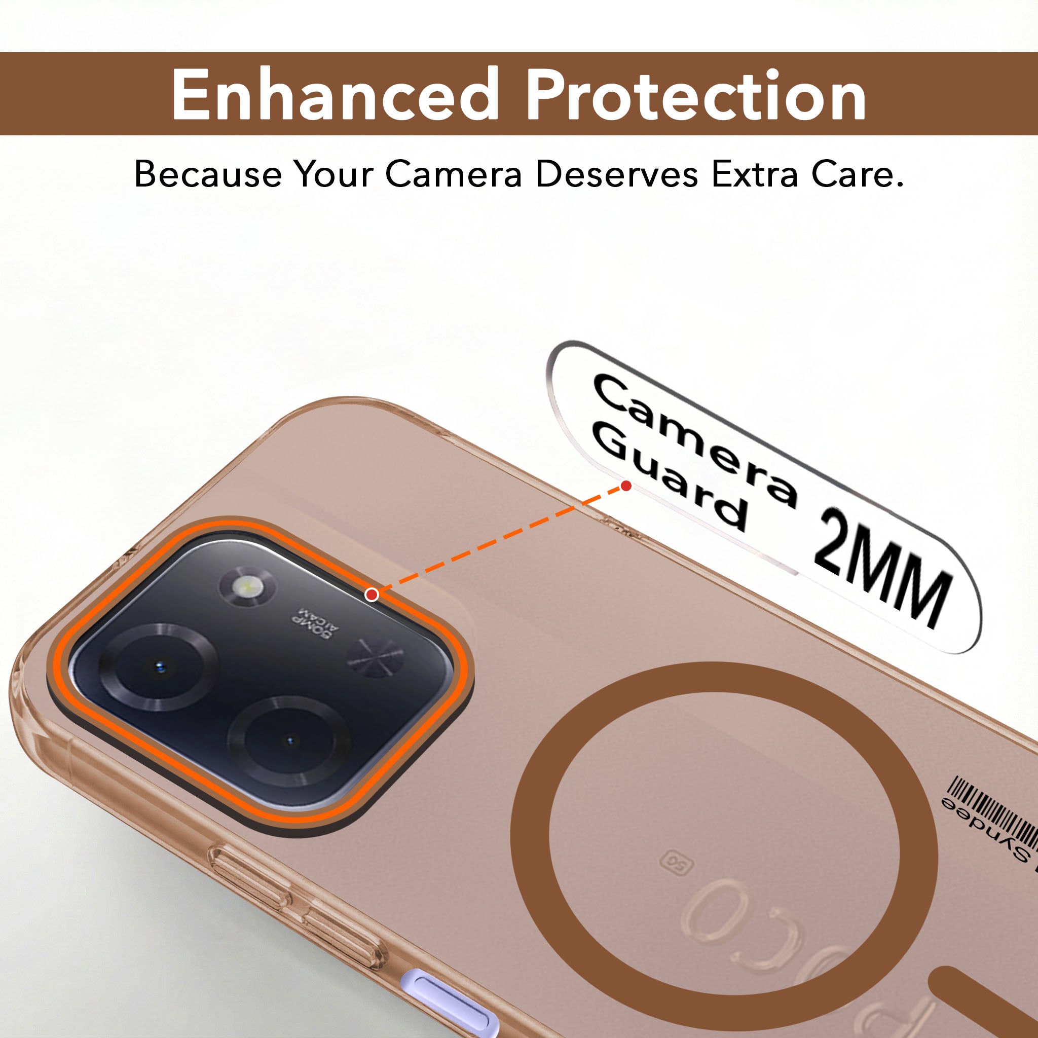 For Poco C85 5G Back Cover Case (Soft Touch | Camera Bump Protection | MagSafe Compatible | Matte Finish)