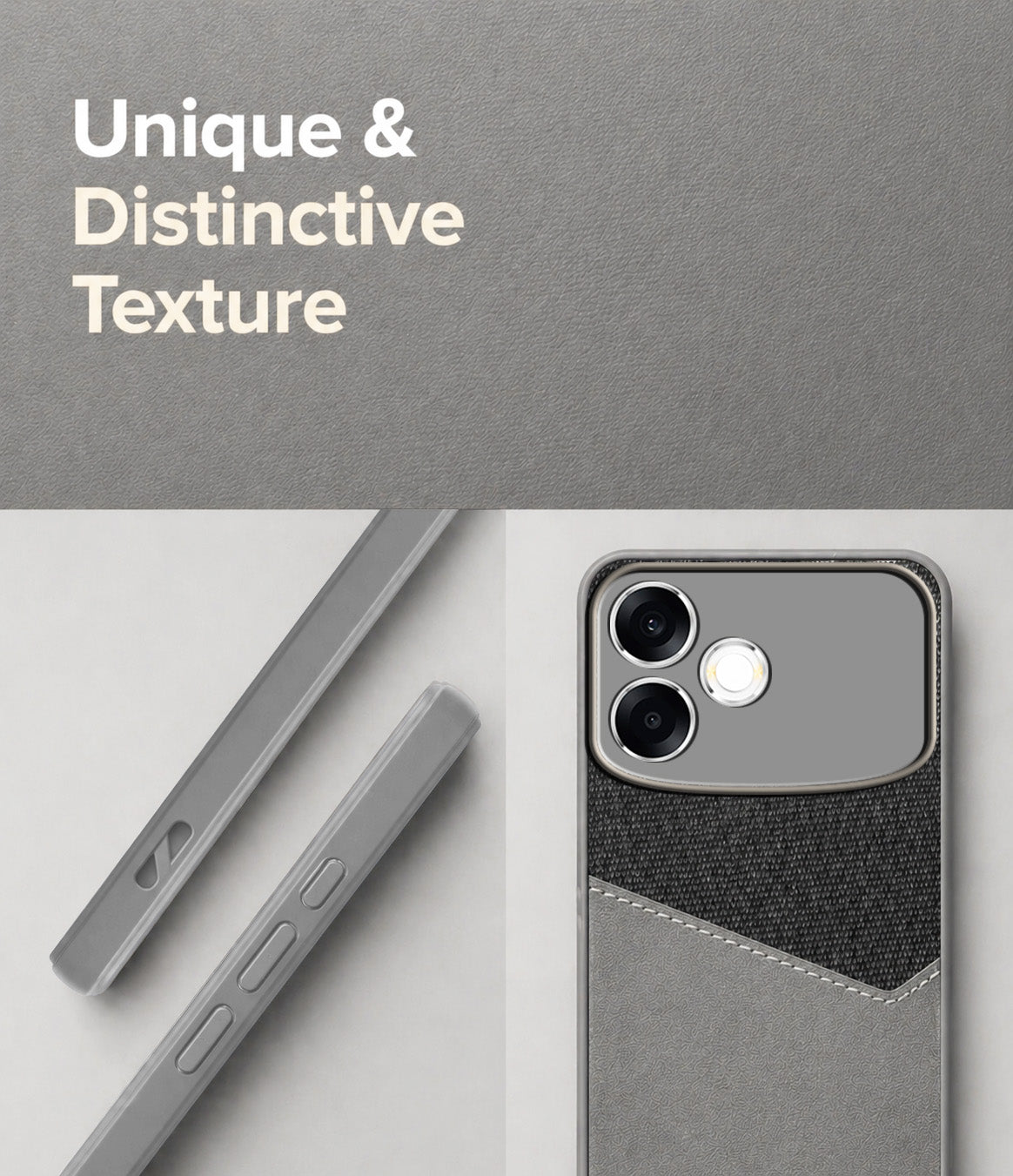 For Oppo F33 Pro 5G Back Cover Case (Dual PU Leather Stitch | Professional Minimalist | Soft and Flexible)