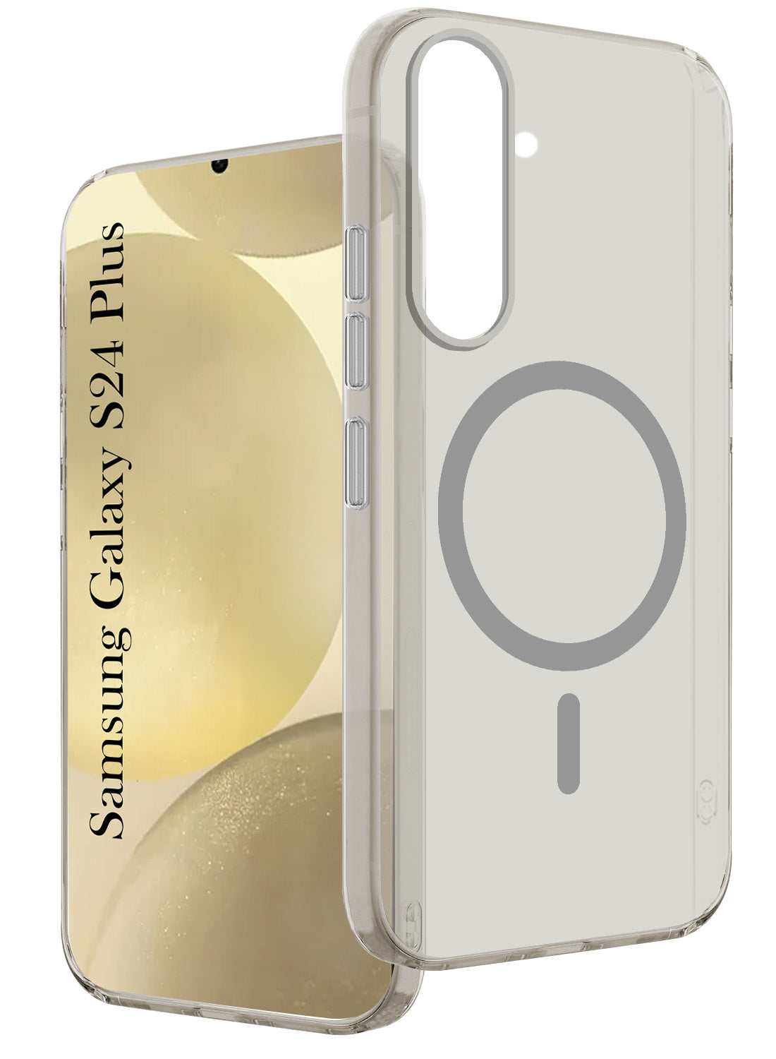 For Samsung Galaxy S24 Plus Back Cover Case Crystal (Frosted Matte Feel | MagSafe Compatible Wireless Charging)