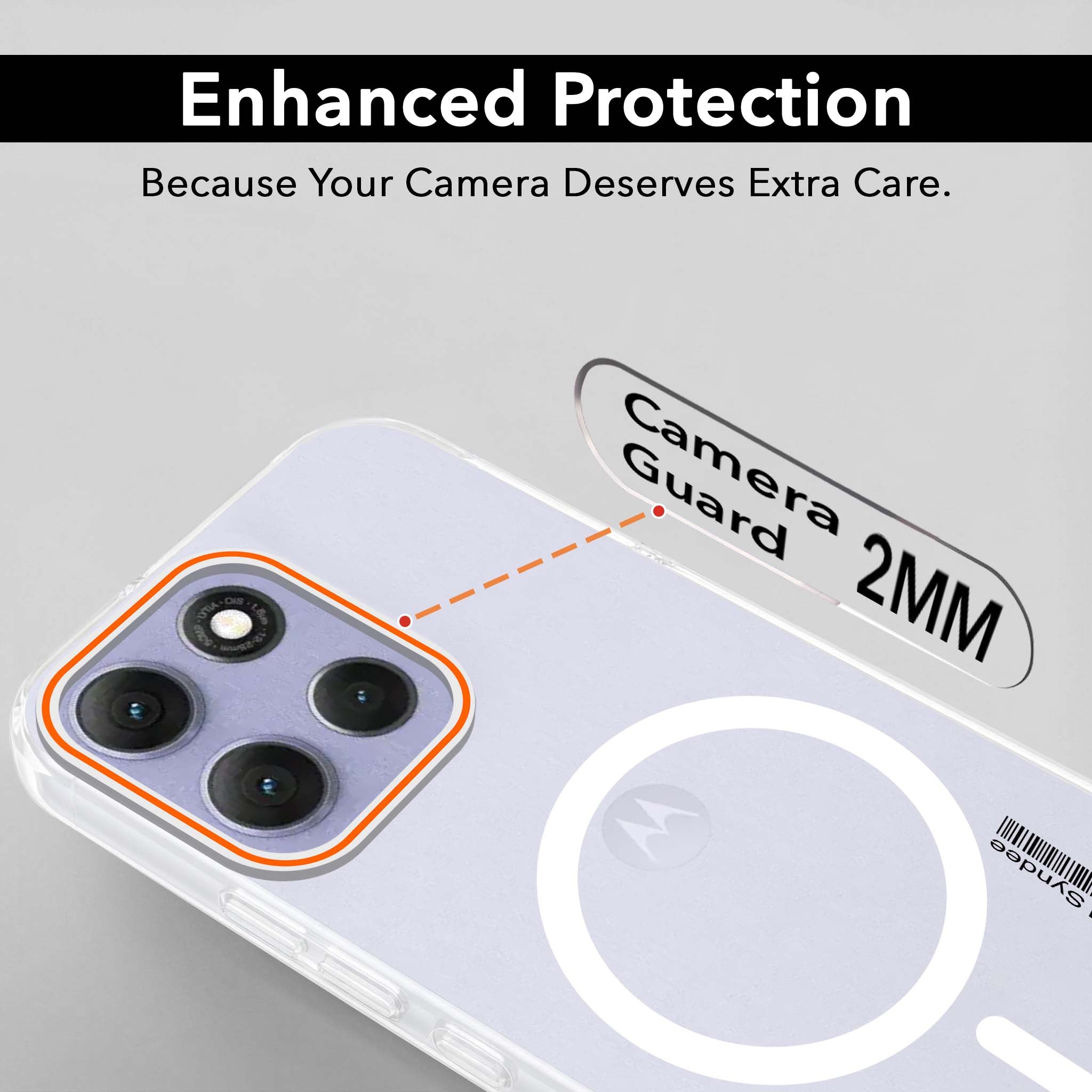 For Motorola Moto G86 Power Back Cover Case (Soft Touch | Camera Bump Protection | MagSafe Compatible | Matte Finish)