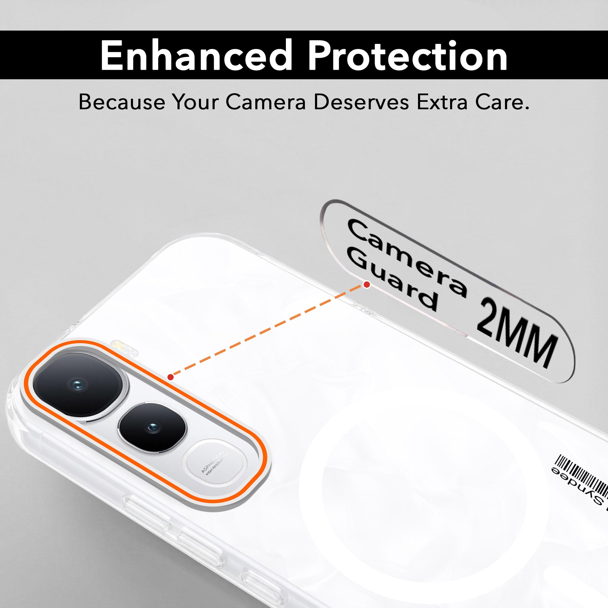 For Vivo Y400 Back Cover Case (Soft Touch | Camera Bump Protection | MagSafe Compatible | Matte Finish)