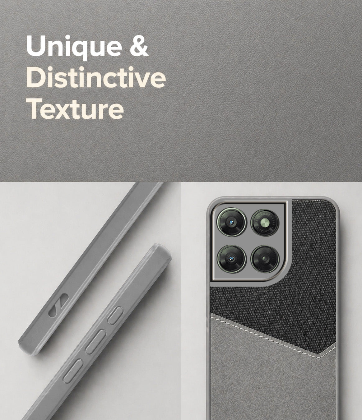 For Motorola Moto G77 Power Back Cover Case (Dual PU Leather Stitch | Professional Minimalist | Soft and Flexible)