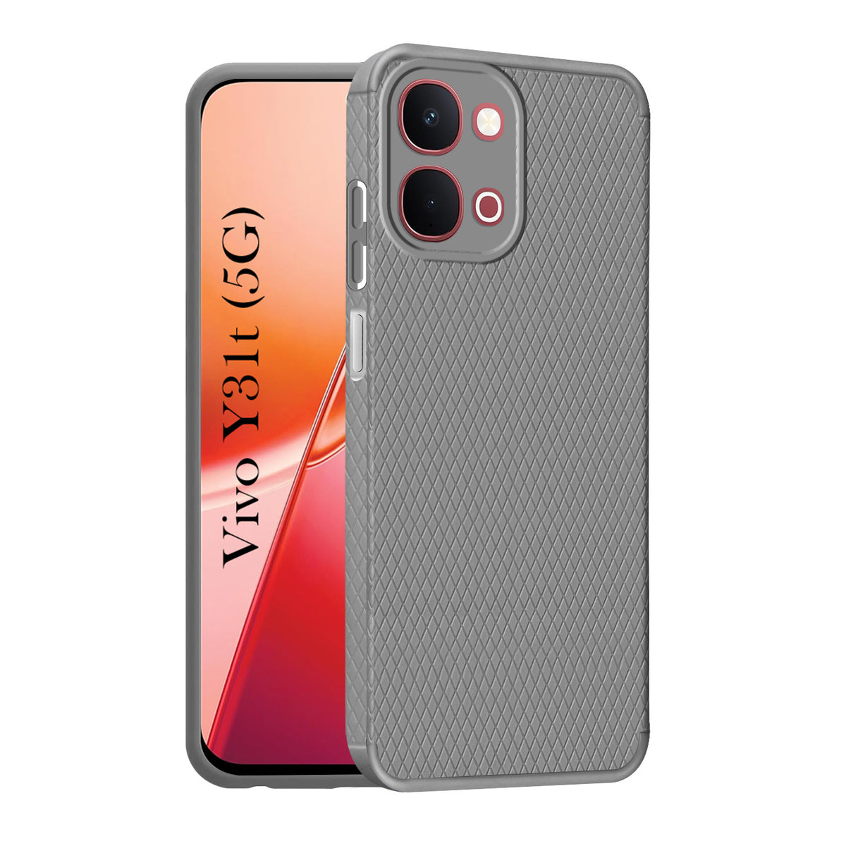 For Vivo Y31T 5G Back Cover Case Liquid Silicone (Camera Protection | Side Grip Texture | Soft and Flexible)