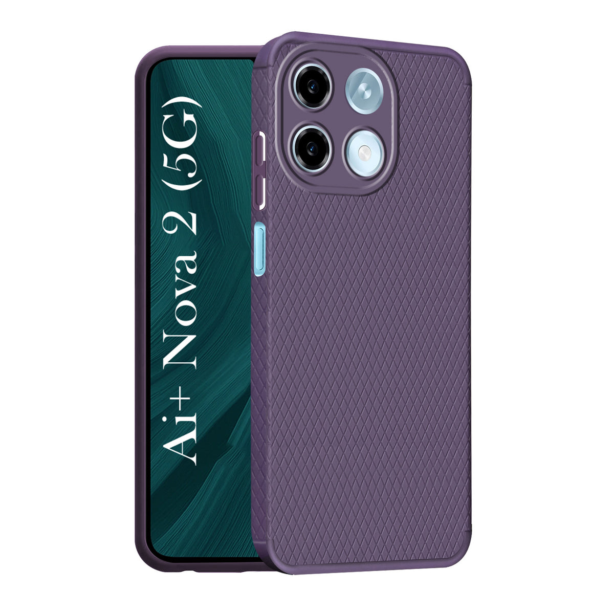 For Ai+ Nova 2 5G Back Cover Case Liquid Silicone (Camera Protection | Side Grip Texture | Soft and Flexible)