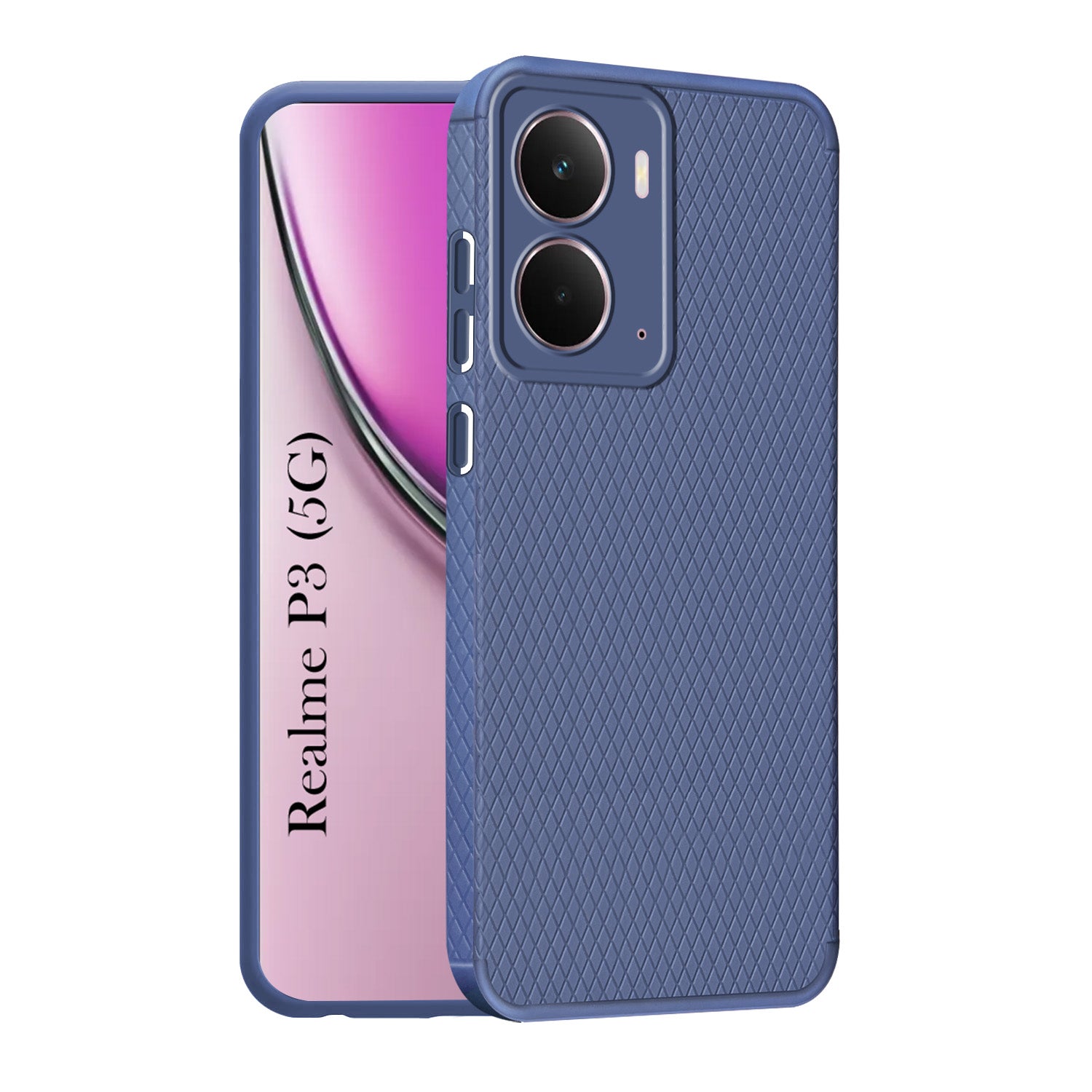 For Realme P3 Back Cover Case (Liquid Silicone | Side Grip | Camera Protection)
