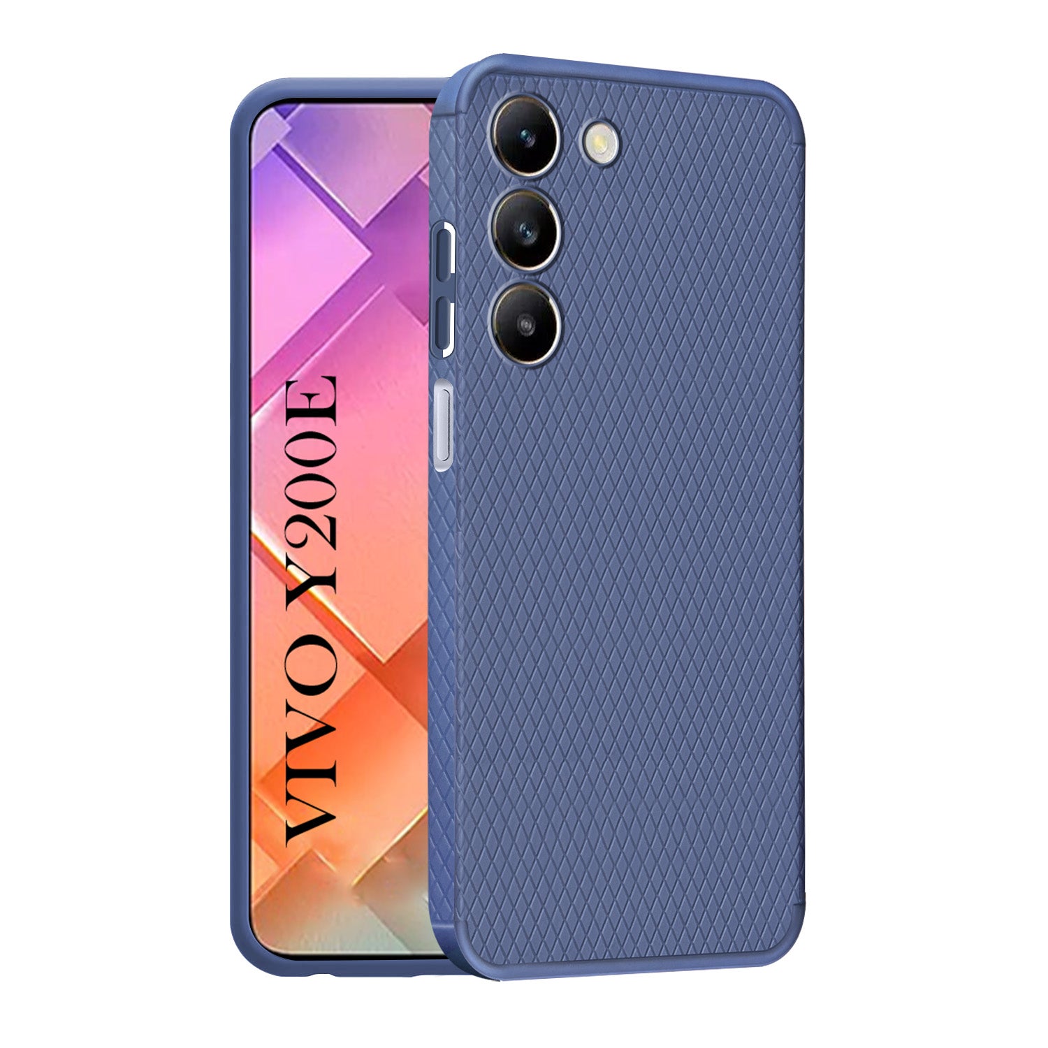 For Vivo Y200e Back Cover Case (Liquid Silicone | Side Grip | Camera Protection)
