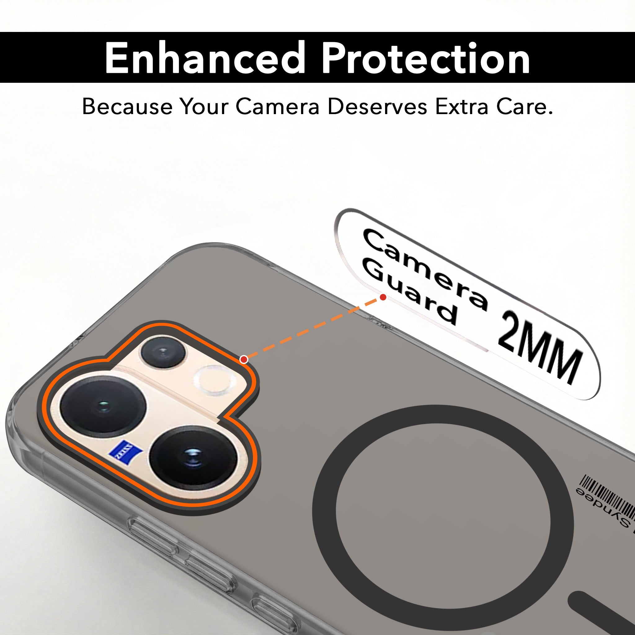 For Vivo V60 | Vivo T4 Pro Back Cover Case (Soft Touch | Camera Bump Protection | MagSafe Compatible | Matte Finish)